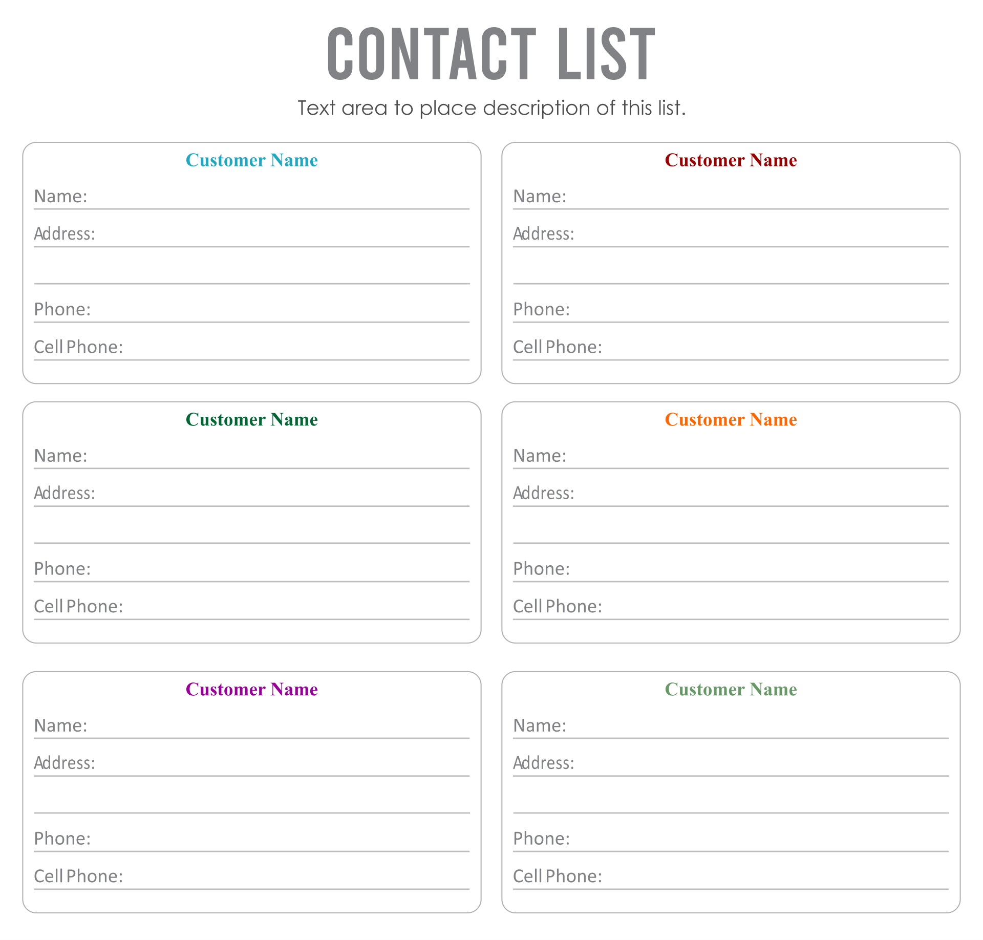 10 Best Phone Contact List Template Printable Pdf For Free At in Free Printable Contact List