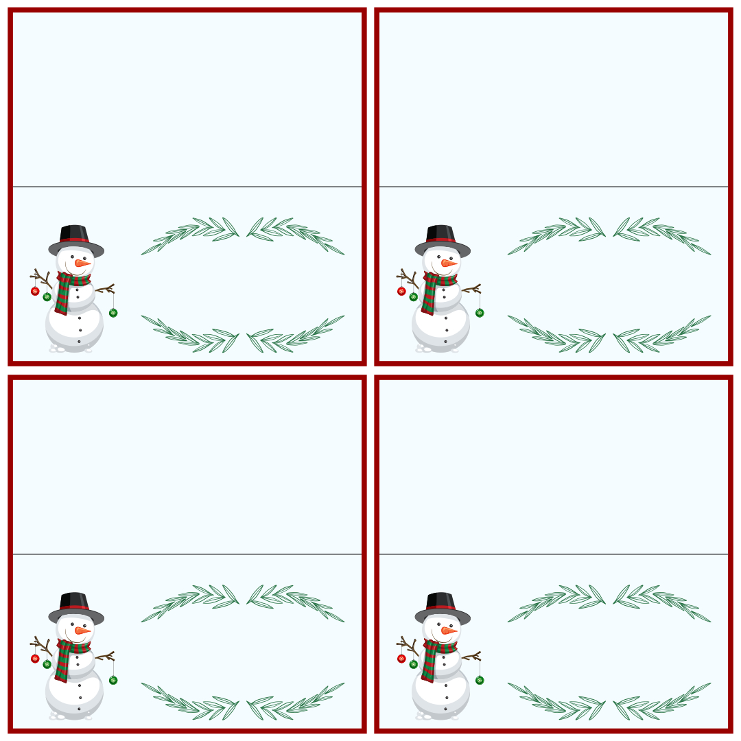 10 Best Printable Christmas Place Cards Pdf For Free At Printablee throughout Free Printable Christmas Table Place Cards Template