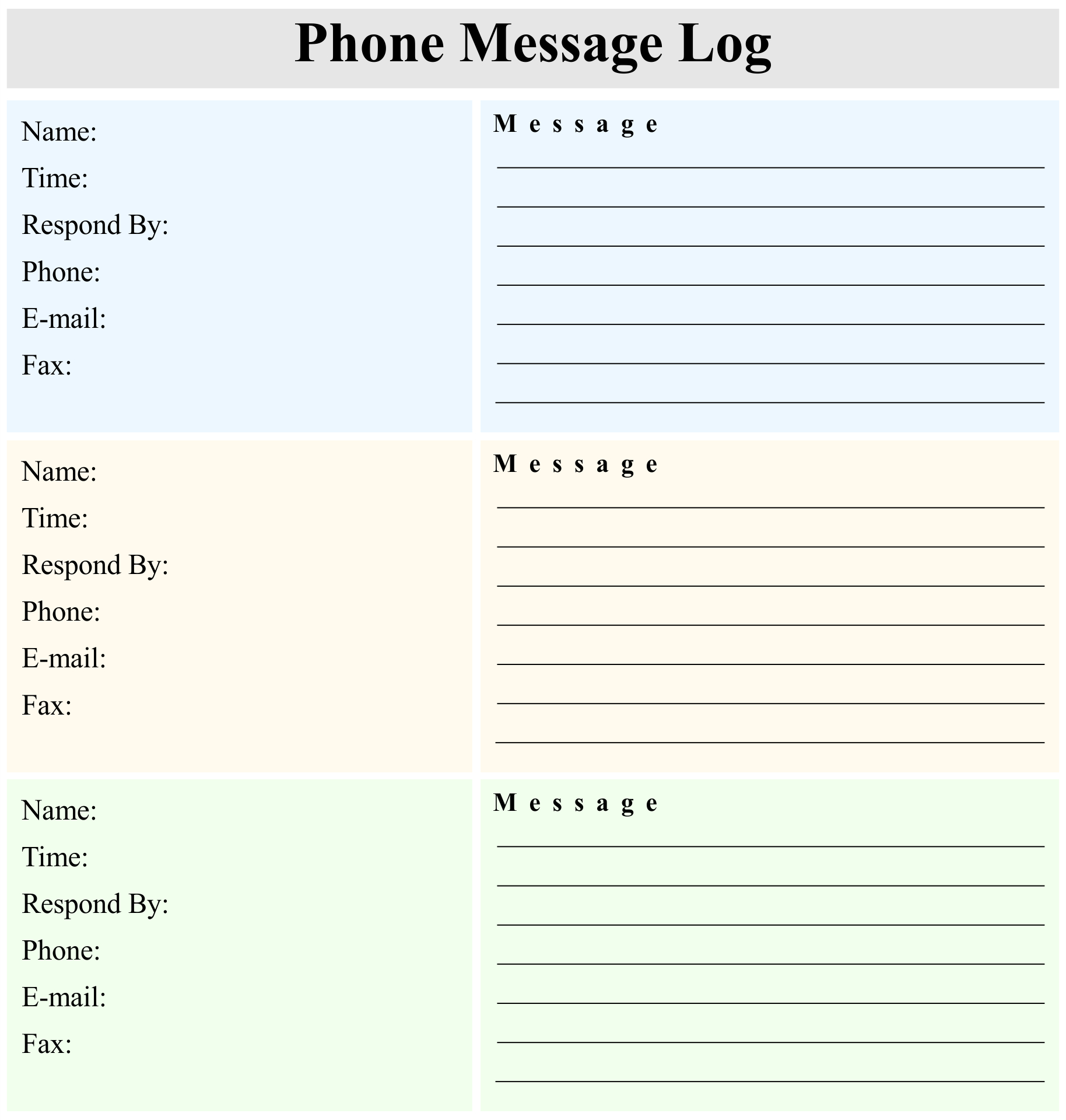 10 Best Printable Telephone Message Template Pdf For Free At inside Free Printable Phone Message Template