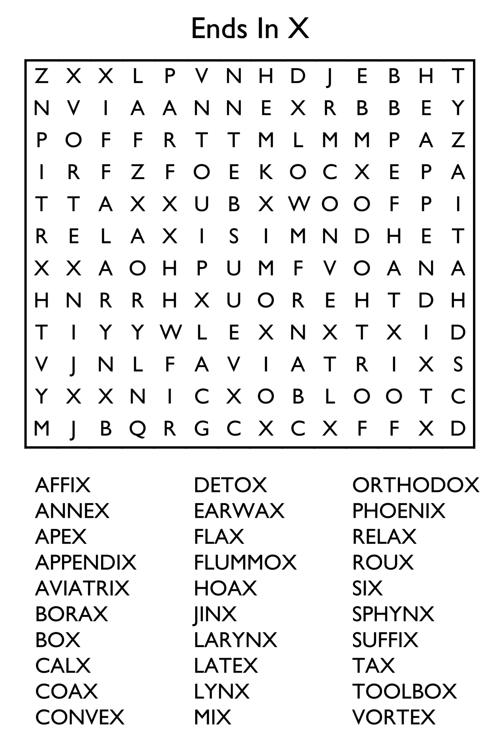 10 Free Printable Word Search Puzzles in Free Printable Word Search Puzzles Adults Large Print