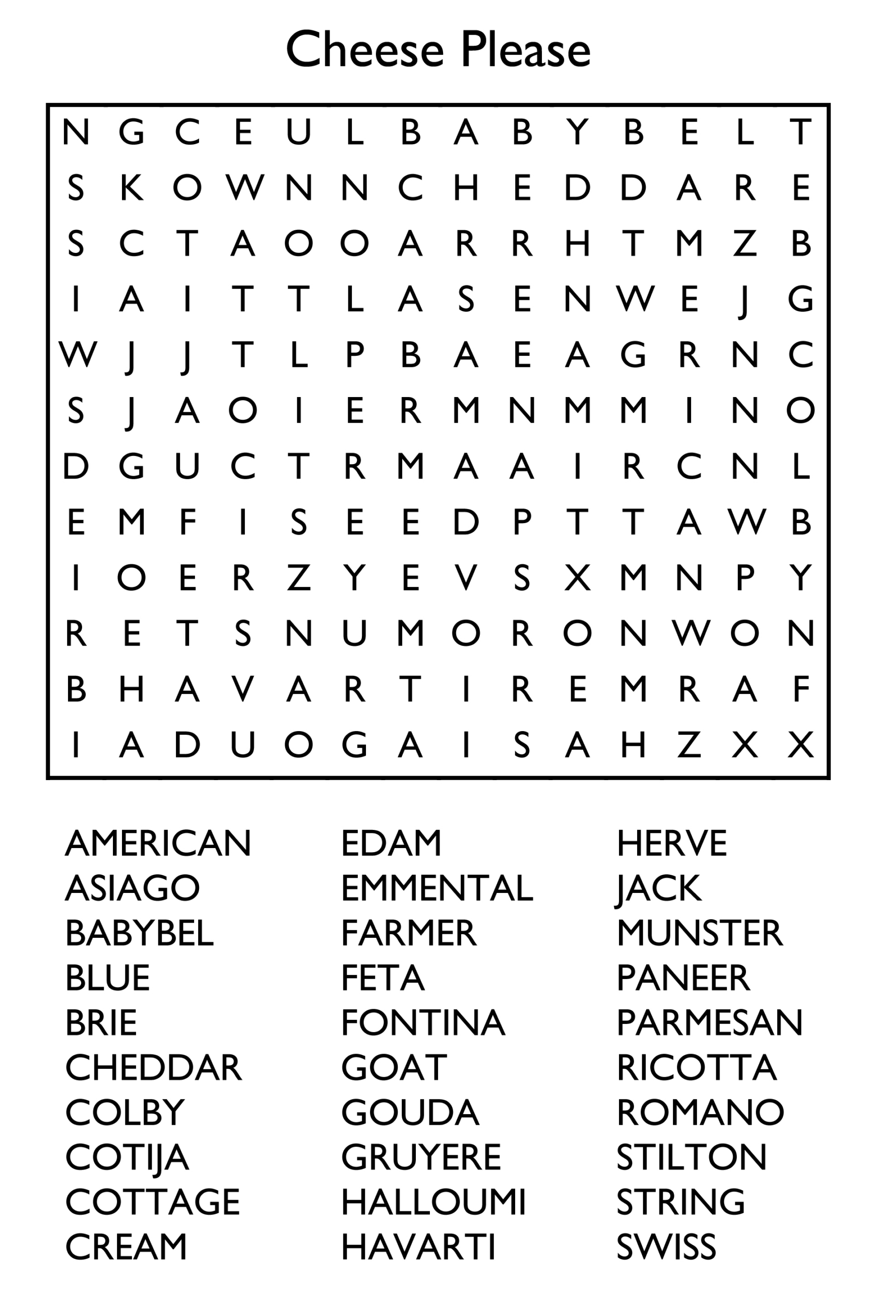 10 Free Printable Word Search Puzzles throughout Free Printable Extra Large Print Word Search