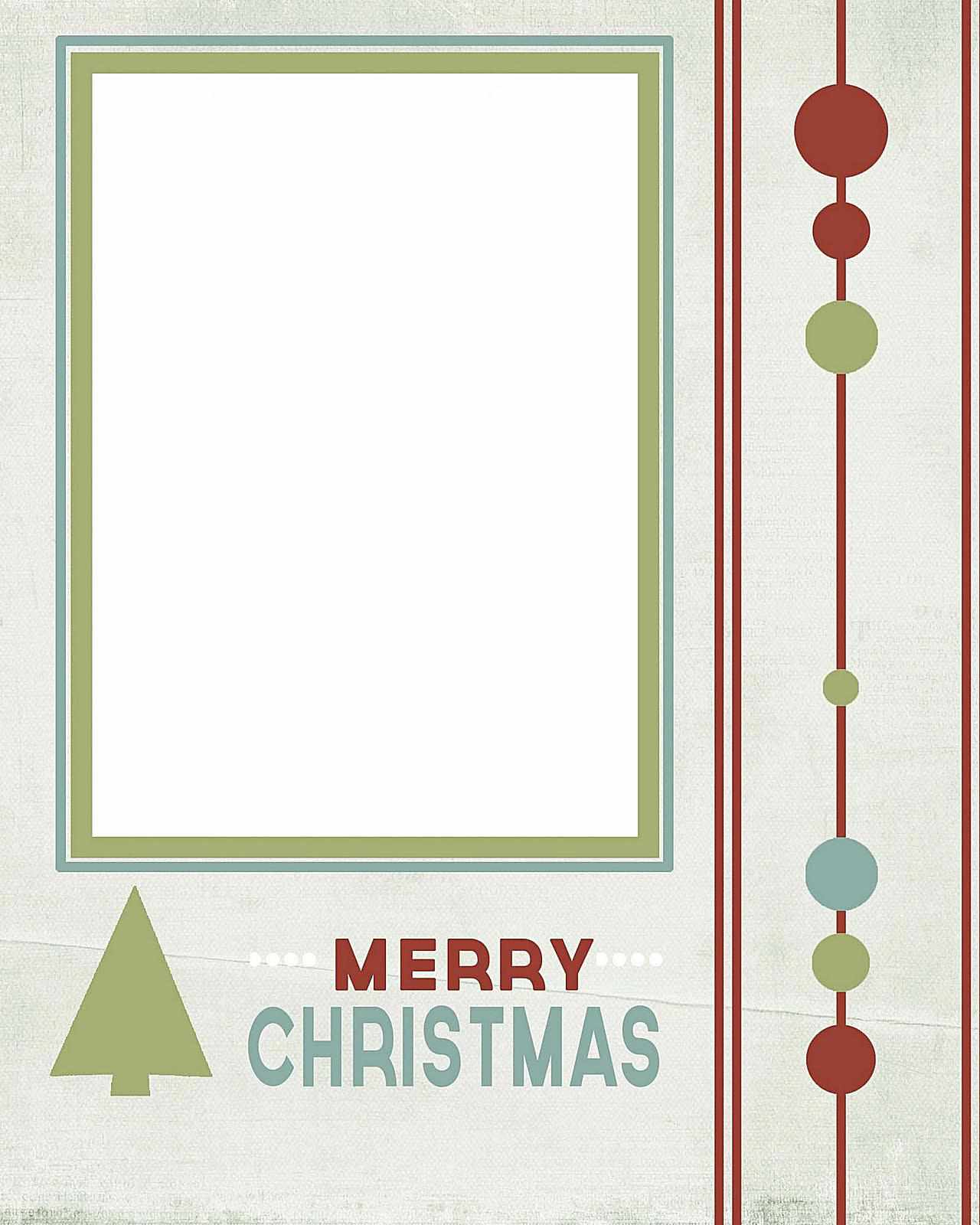 10 Free Templates For Christmas Photo Cards for Free Printable Photo Christmas Cards