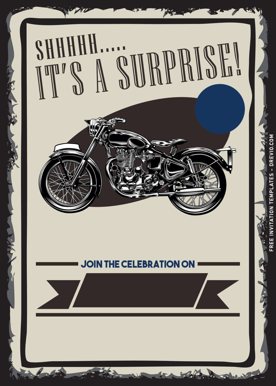 10+ Harley Davidson Themed Motorcycle 50Th Birthday Invitation throughout Free Printable Harley Davidson Birthday Invitations