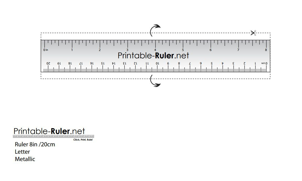 10 Sets Of Free, Printable Rulers When You Need One Fast within Free Printable Ruler