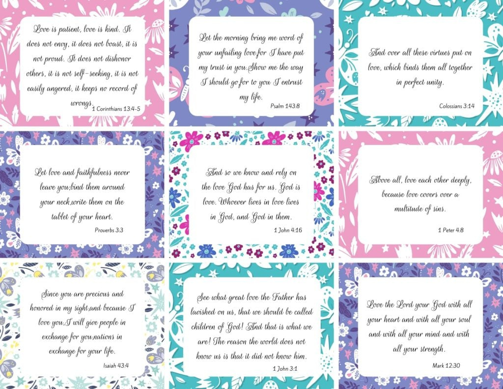 100 Amazing (And Free) Printable Scripture Cards - for Free Printable Scripture Cards