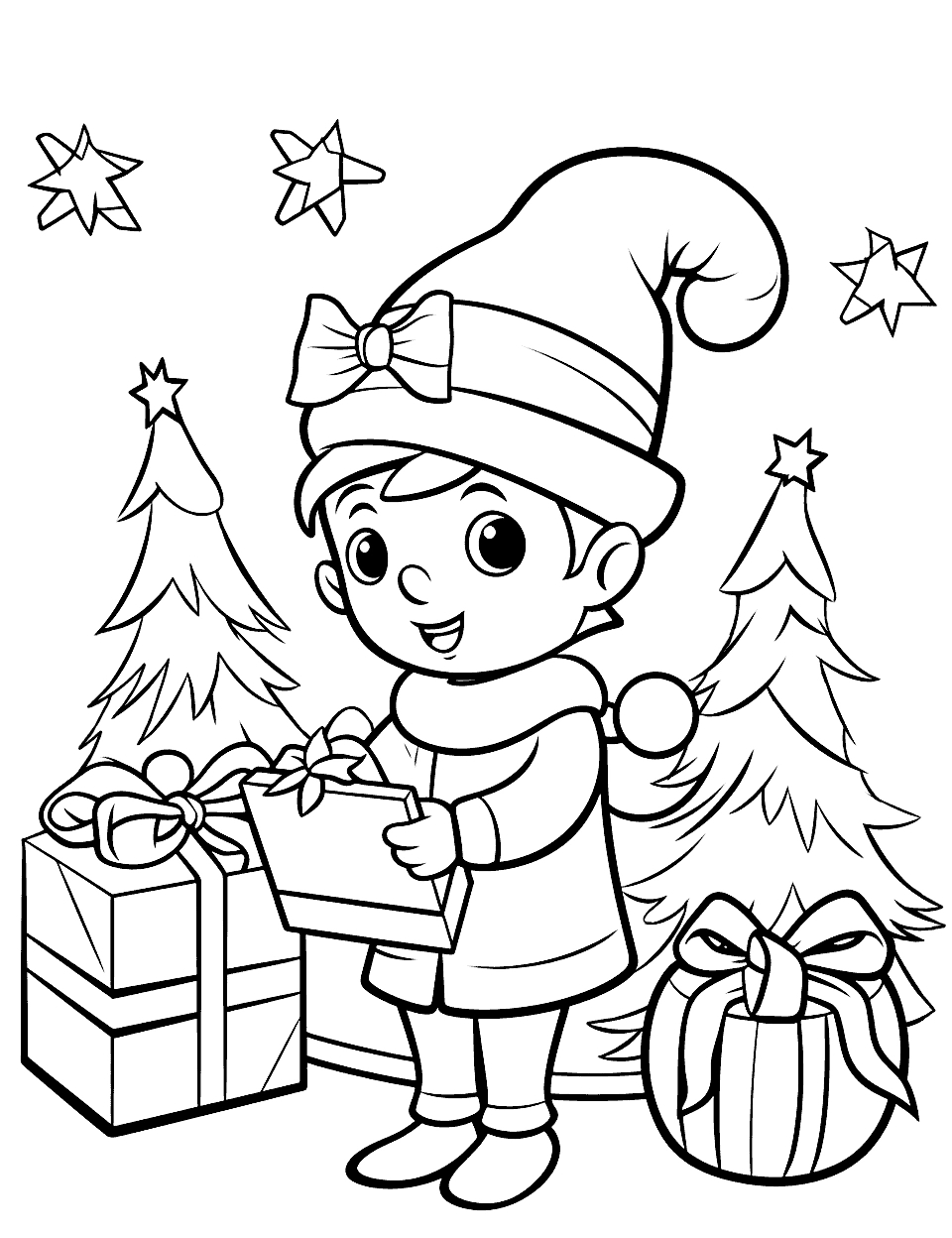 100 Christmas Coloring Pages: Free Printable Sheets inside Free Printable Christmas Coloring Sheets