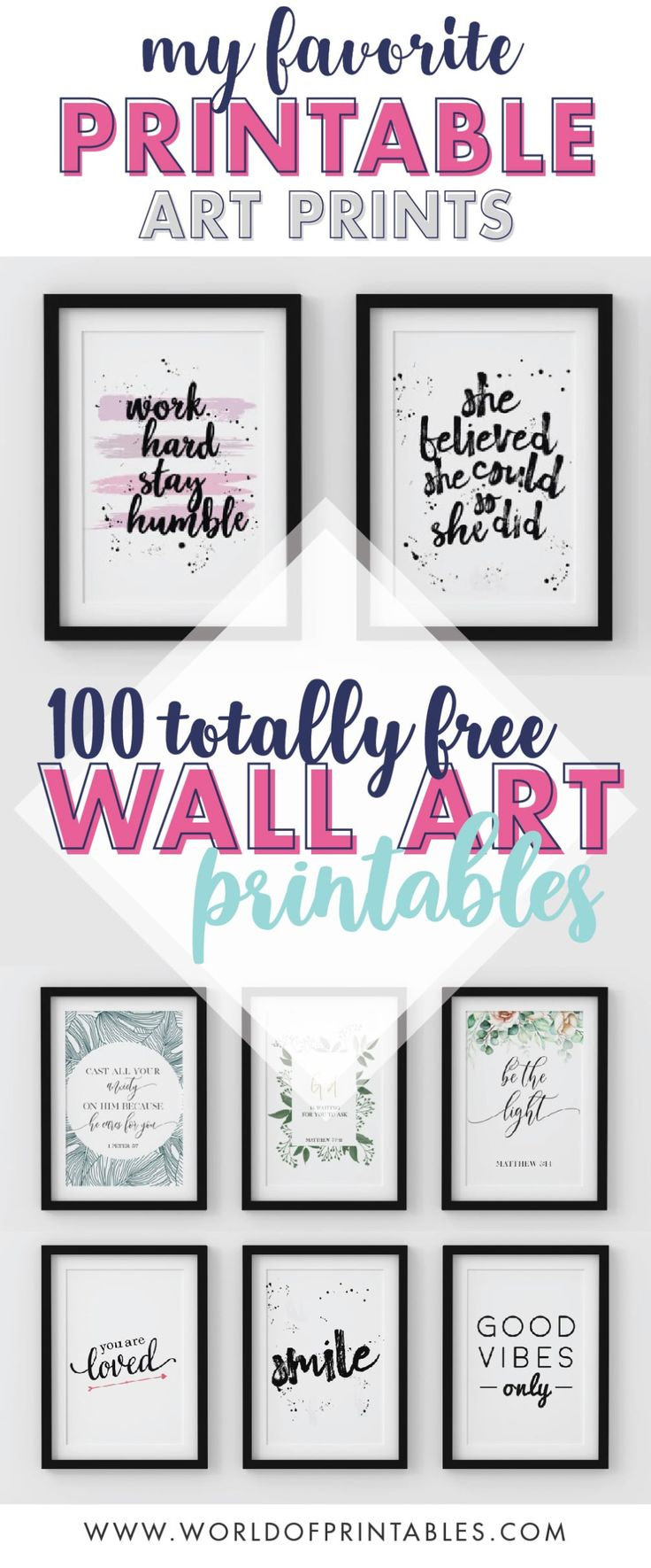 100 Free Printables Wall Art Prints For Your Home - World Of regarding Free Printable Artwork For Home