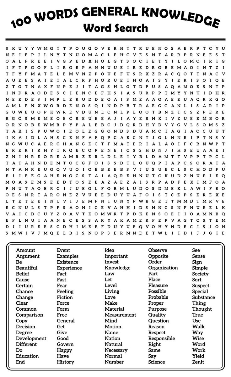 100 Word Word Searches - 20 Free Pdf Printables | Printablee regarding Free Printable Word Finds