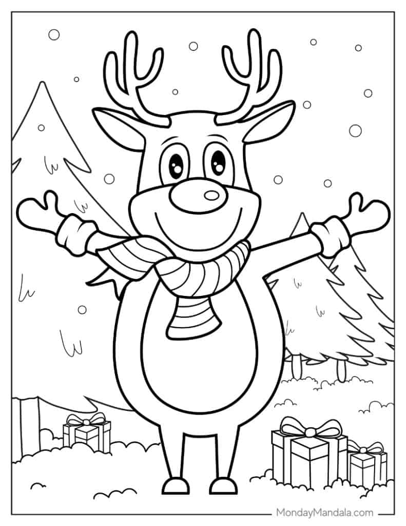 1,000 Christmas Coloring Pages (Free Pdf Printables) in Free Printable Christmas Coloring Pages And Activities