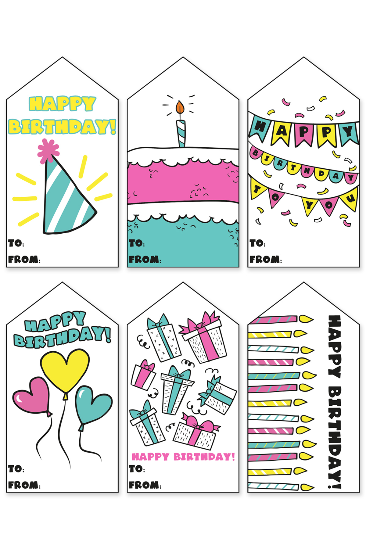 102 Free Printable Birthday Tags All In One Download inside Free Printable Birthday Scrolls