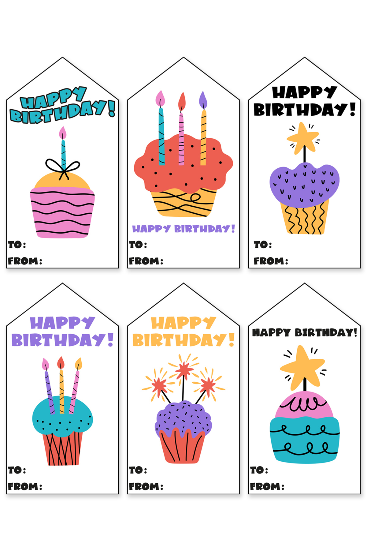 102 Free Printable Birthday Tags All In One Download regarding Free Printable Birthday Tags