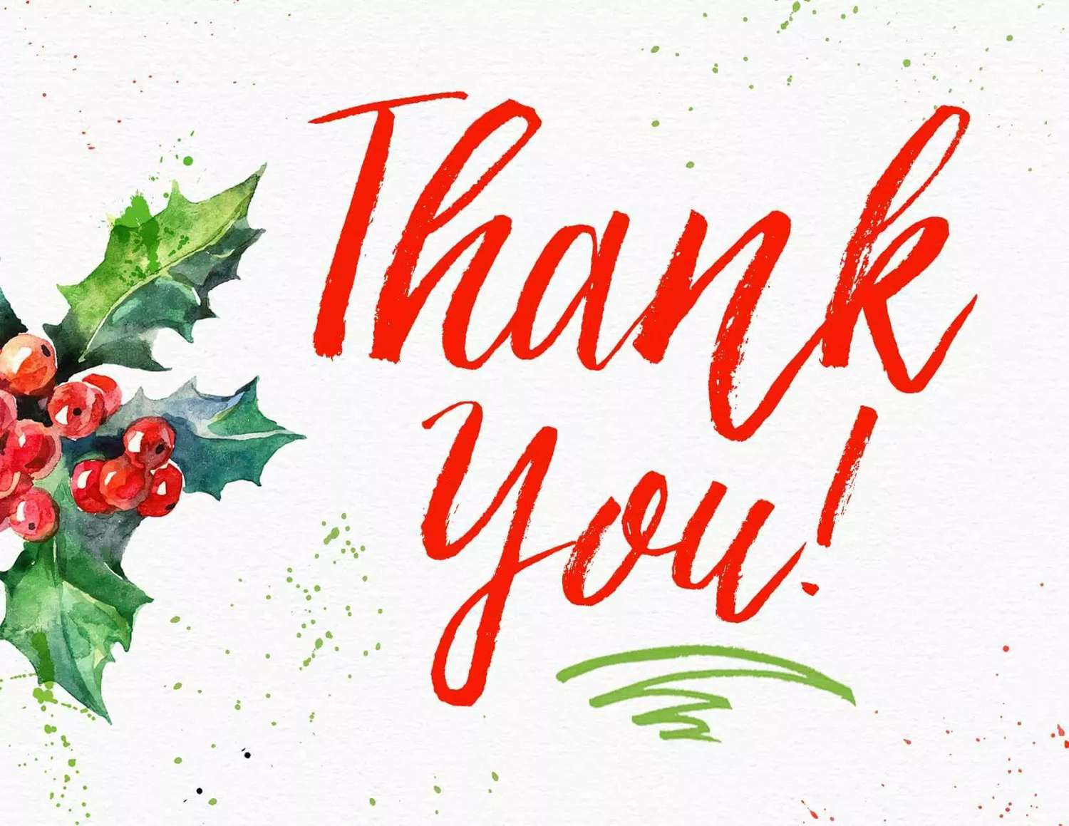 11 Free, Printable Christmas Thank You Cards pertaining to Christmas Thank You Cards Printable Free