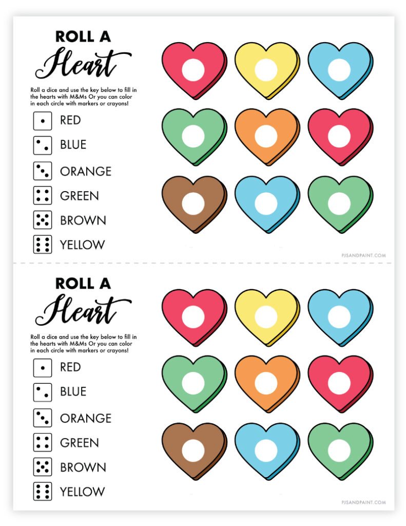 11 Free Printable Valentine&amp;#039;S Day Games And Activities - Pjs And Paint inside Free Printable Valentine Game