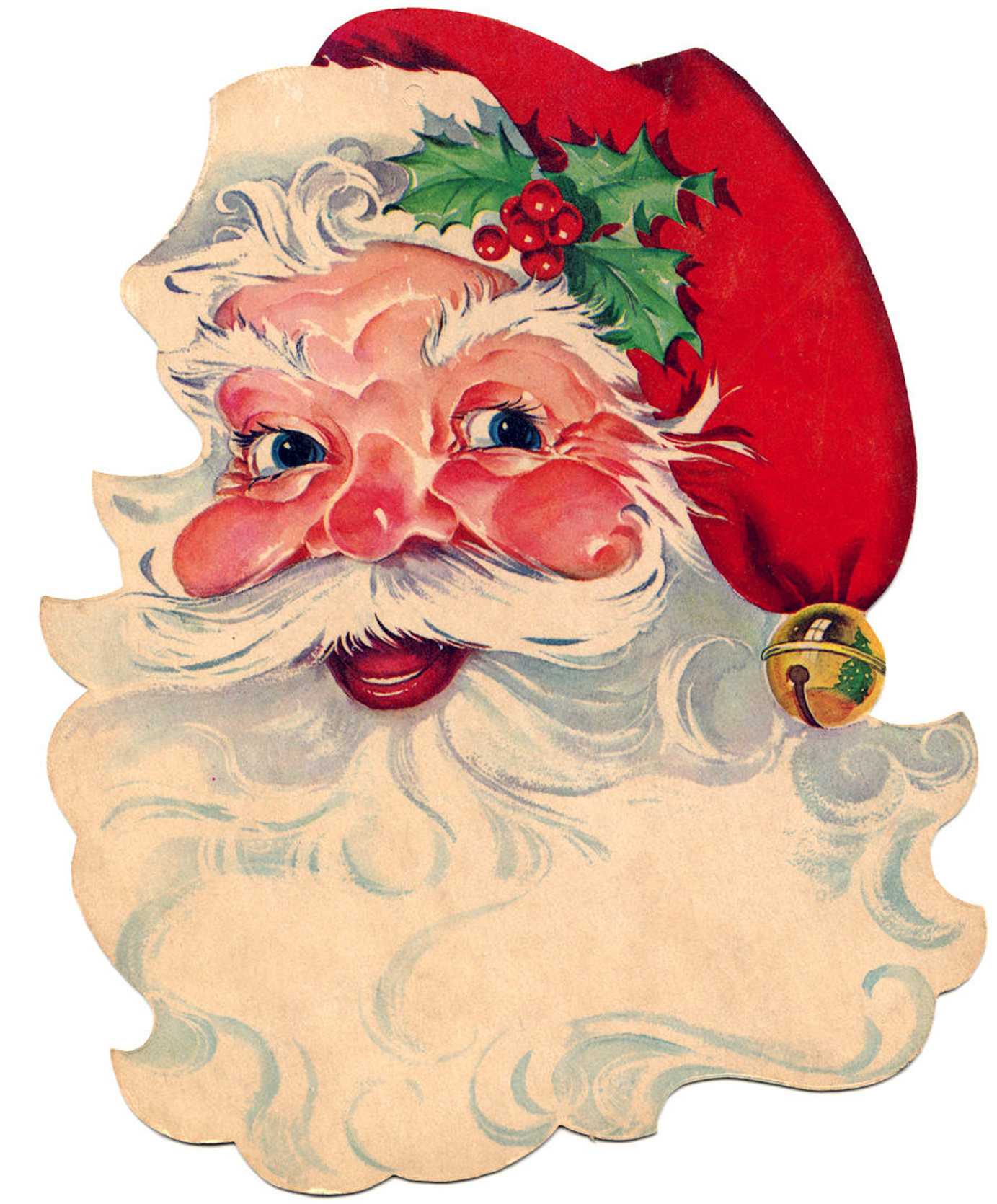 11 Free Vintage Santa Clipart! - The Graphics Fairy with regard to Free Printable Vintage Christmas Clip Art