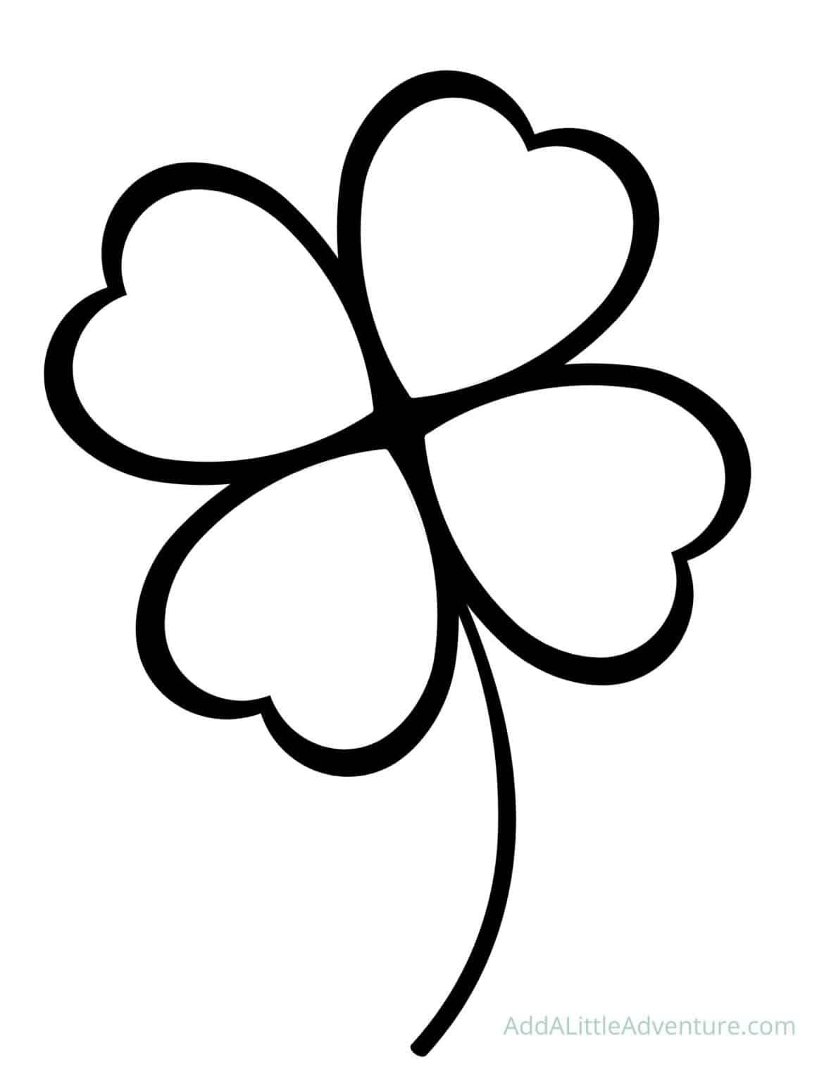 12 Free Printable Shamrock And Four-Leaf Clover Templates | Four pertaining to Four Leaf Clover Template Printable Free