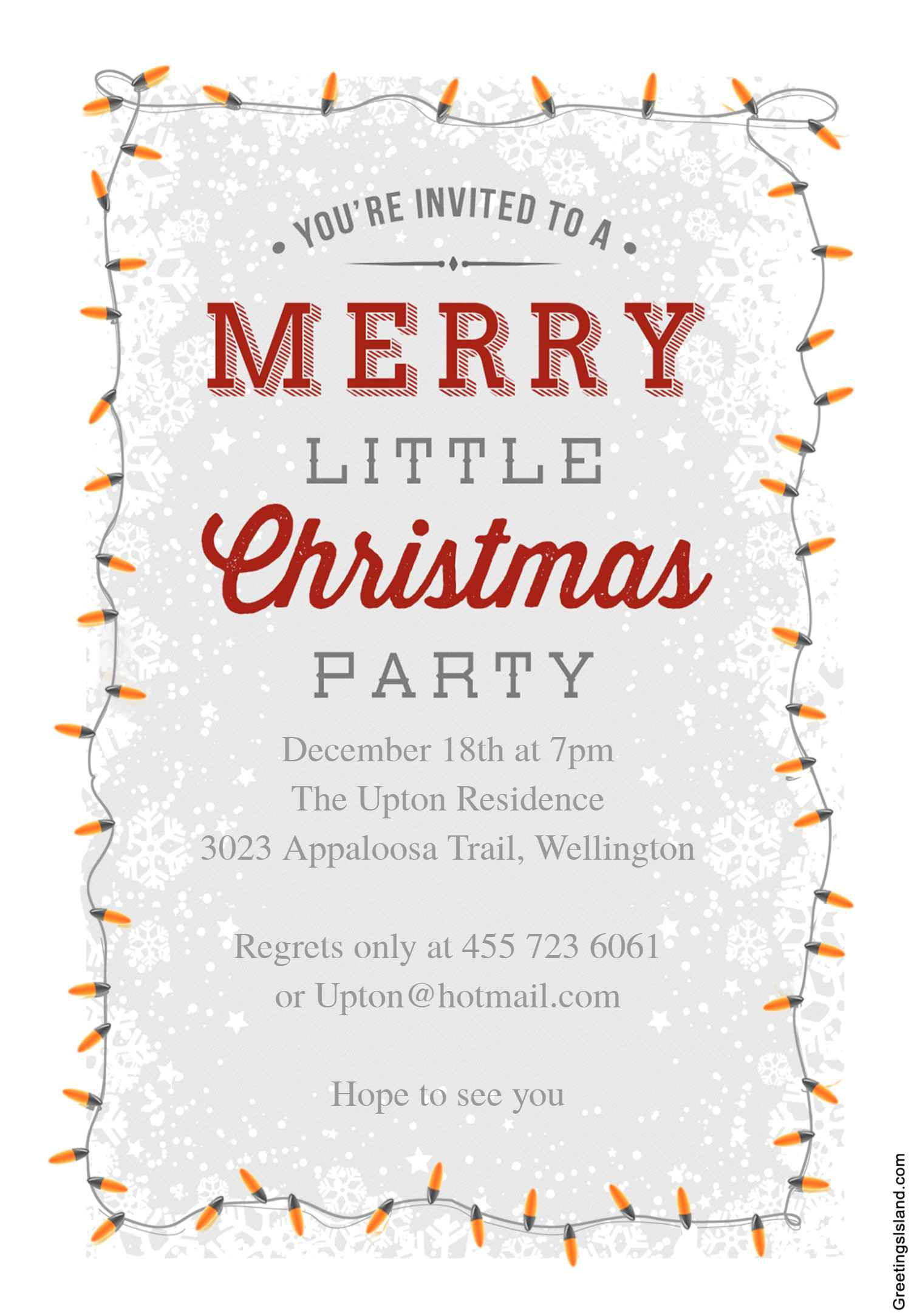 13 Free Christmas Party Invitations That You Can Print in Christmas Party Invitation Templates Free Printable