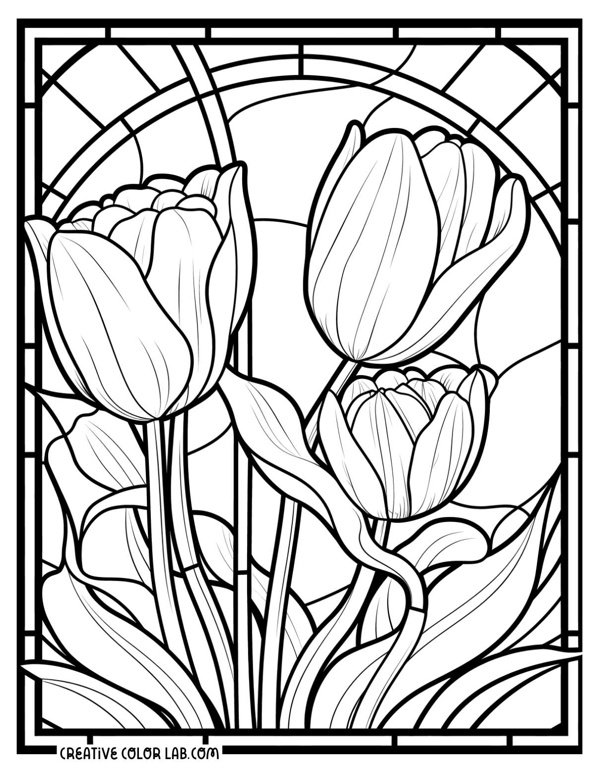 13 Tulip Coloring Pages | Free Pdf Printables in Free Printable Tulip Coloring Pages