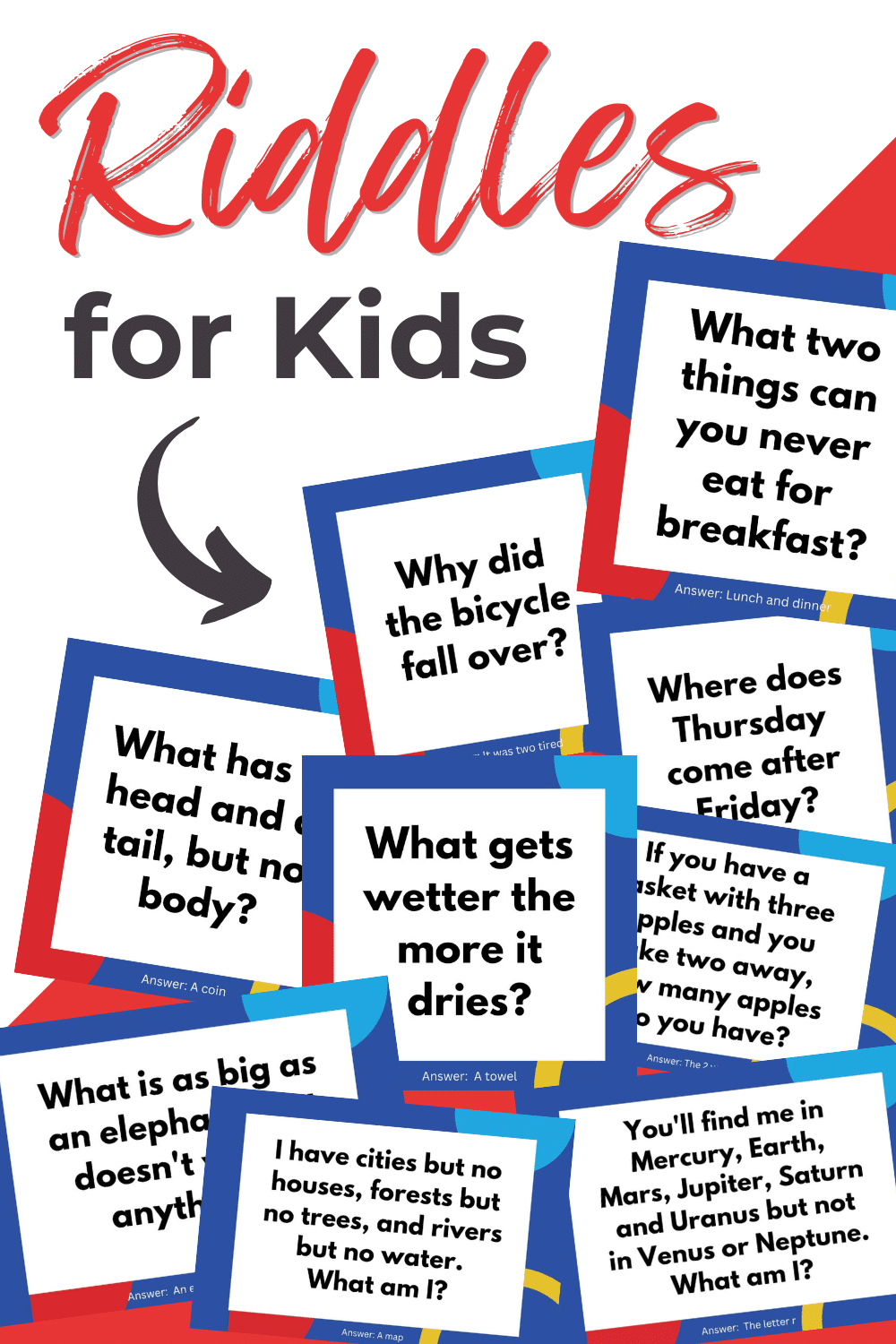 132 Fun Riddles For Kids With Answers with Free Printable Riddles With Answers