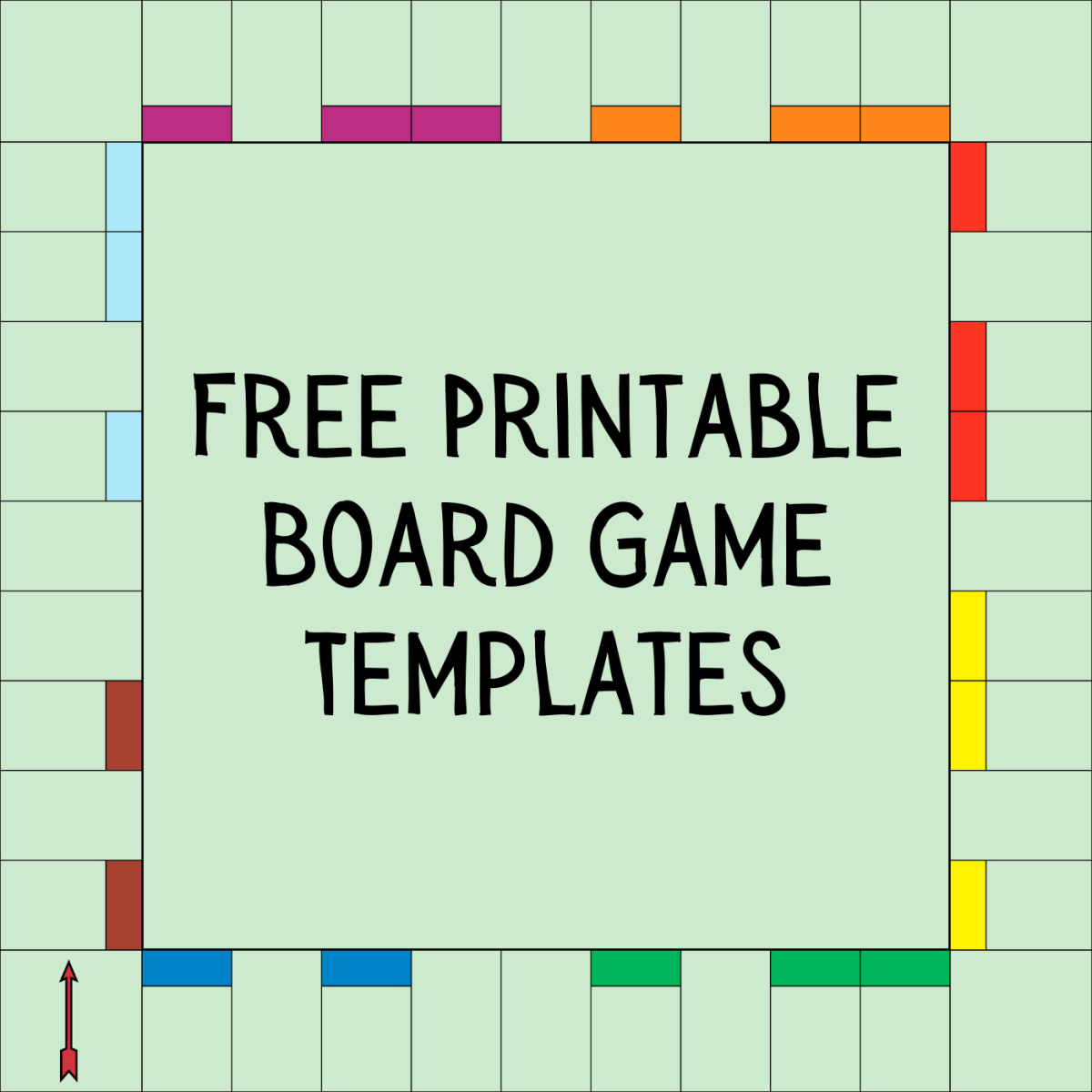 14 Free Printable Board Game Templates - Hobbylark throughout Free Printable Board Games