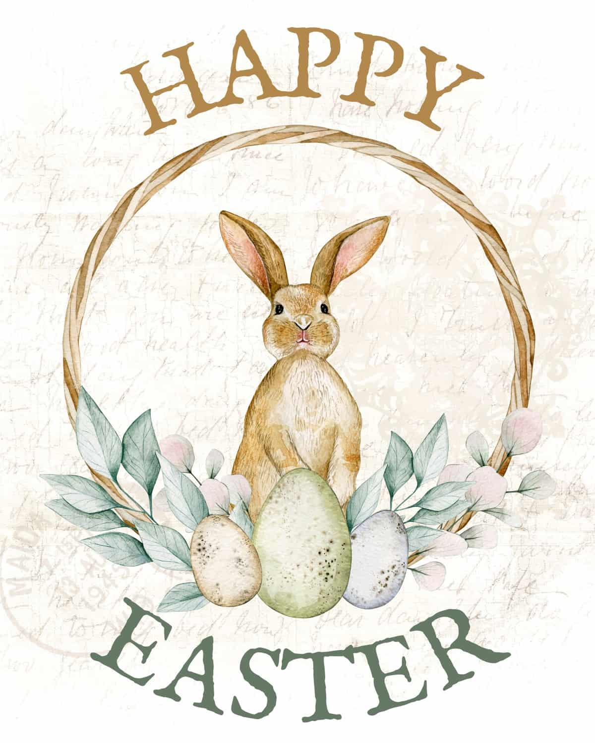 15 Free Easter Printables To Decorate Your Home - Prudent Penny in Free Printable Easter Images