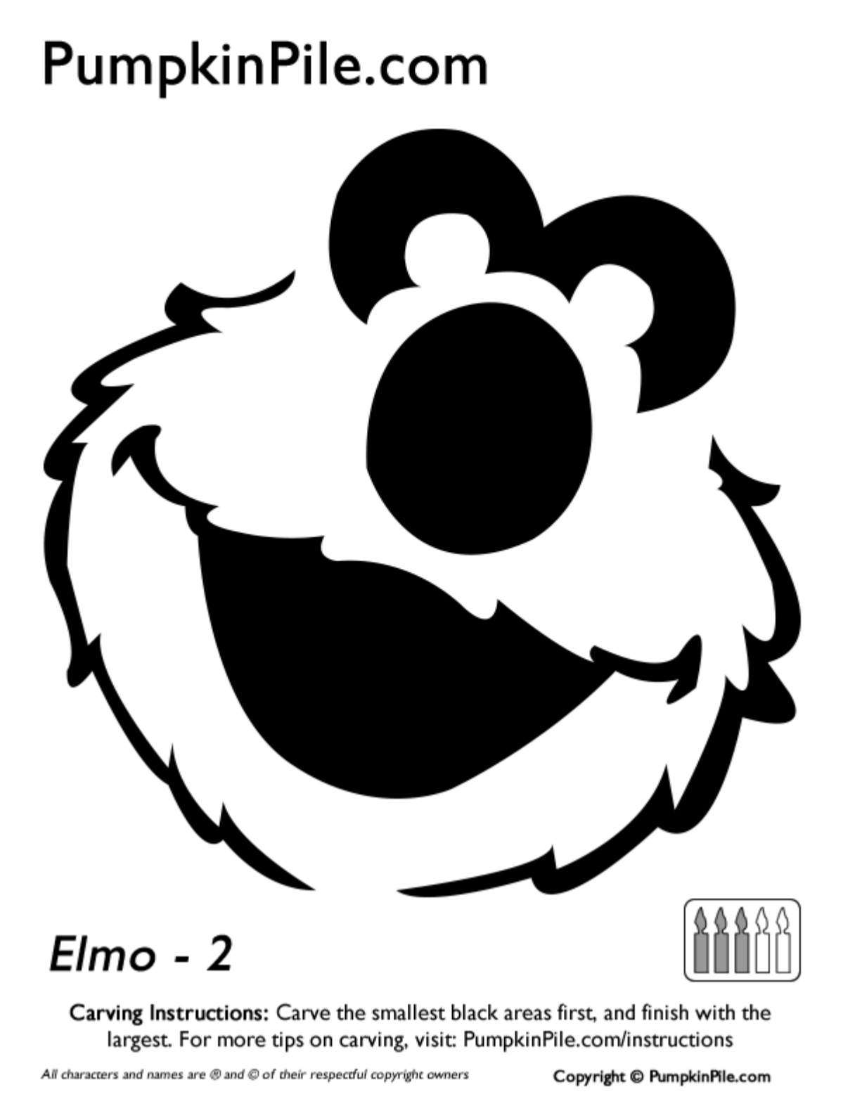 16 Easy To Use Pumpkin Carving Stencils To Help You Win Halloween for Free Elmo Pumpkin Pattern Printable