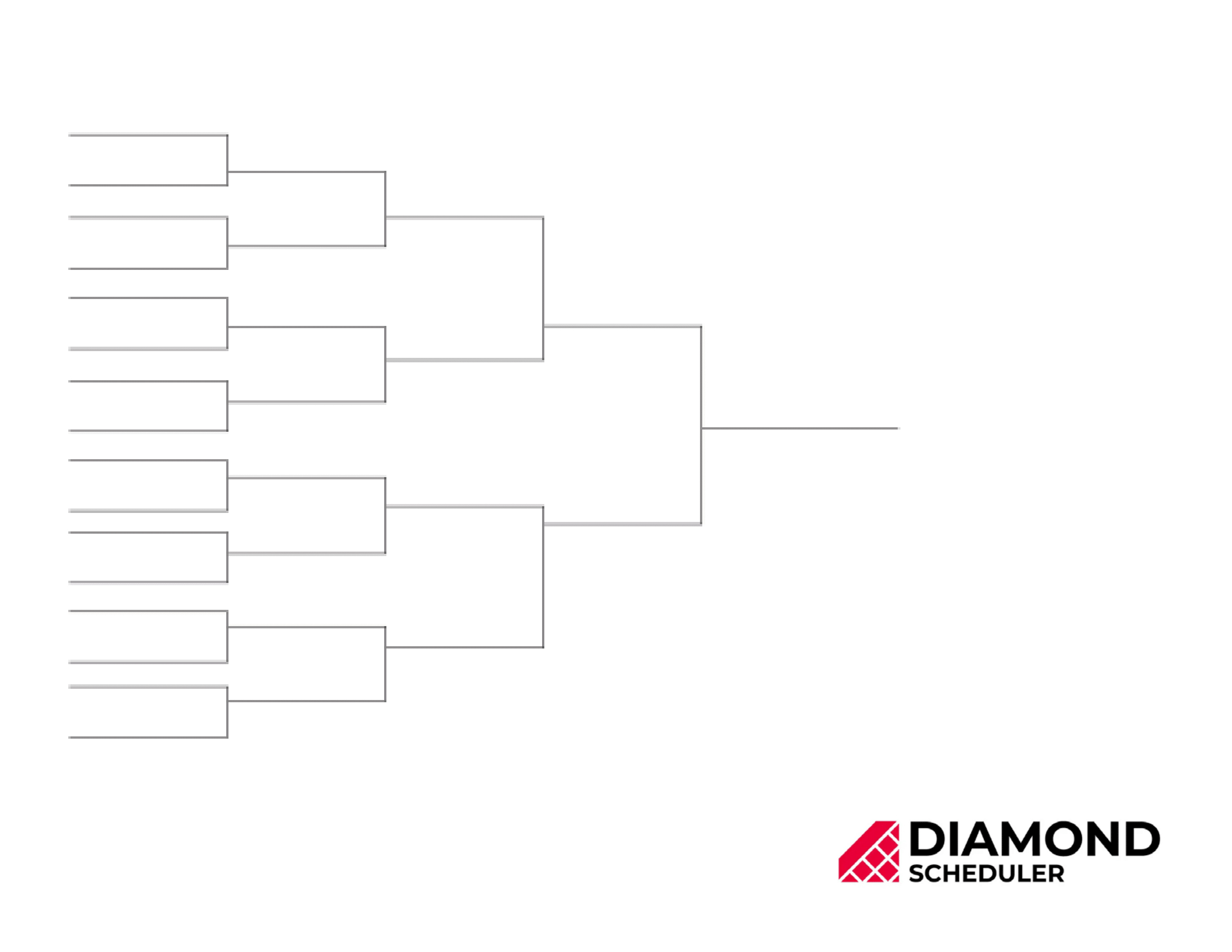 16-Team Single Elimination Bracket Printable | Diamond Scheduler with regard to Free Printable Wrestling Brackets