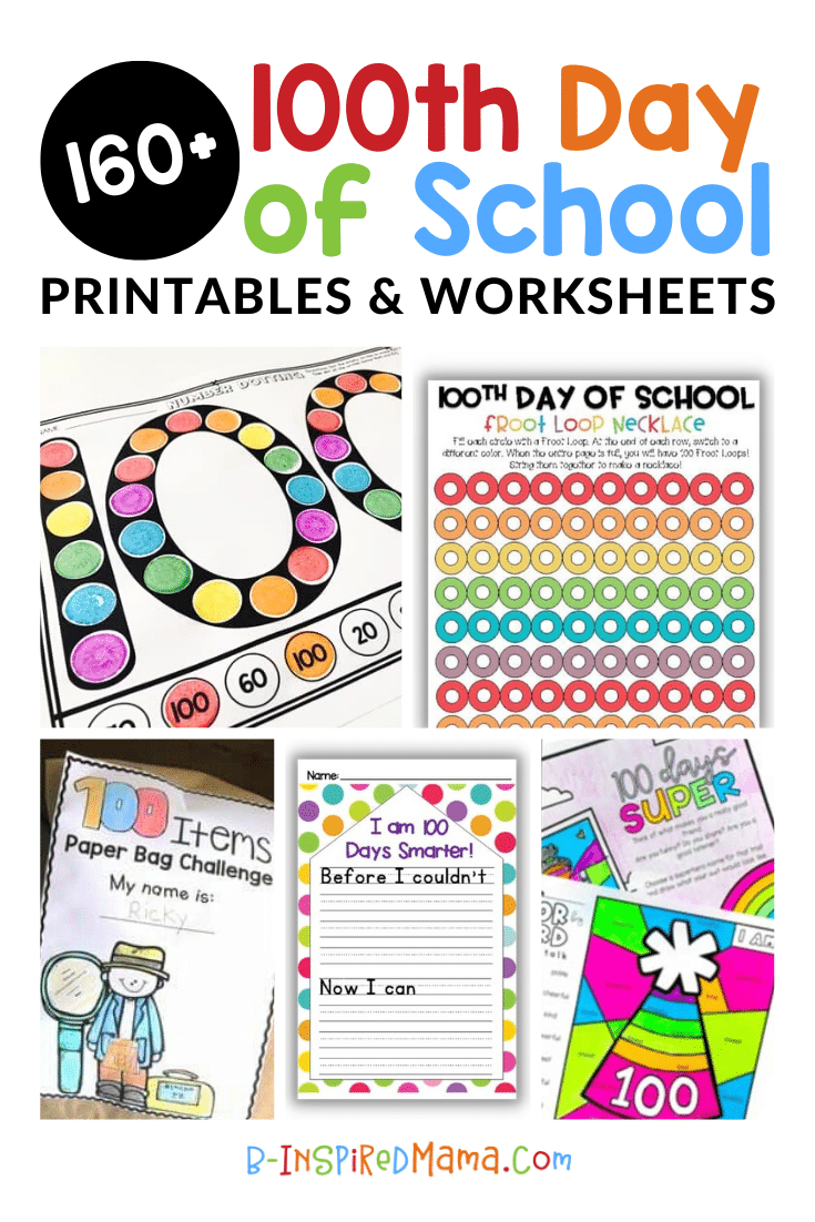 160+ Fun And Free 100Th Day Of School Printables And Worksheets intended for 100 Days Of School Free Printables