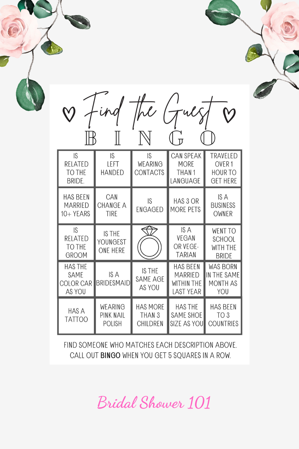 17 Free Printable Bridal Shower Games | Bridal Shower 101 within Free Printable Bridal Shower Blank Bingo Games