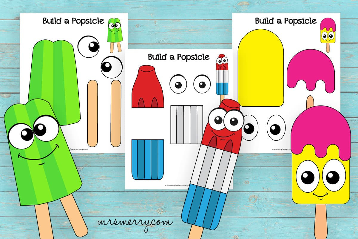 18 Popsicle Templates Free Printable | Mrs. Merry with regard to Free Printable Popsicle Template