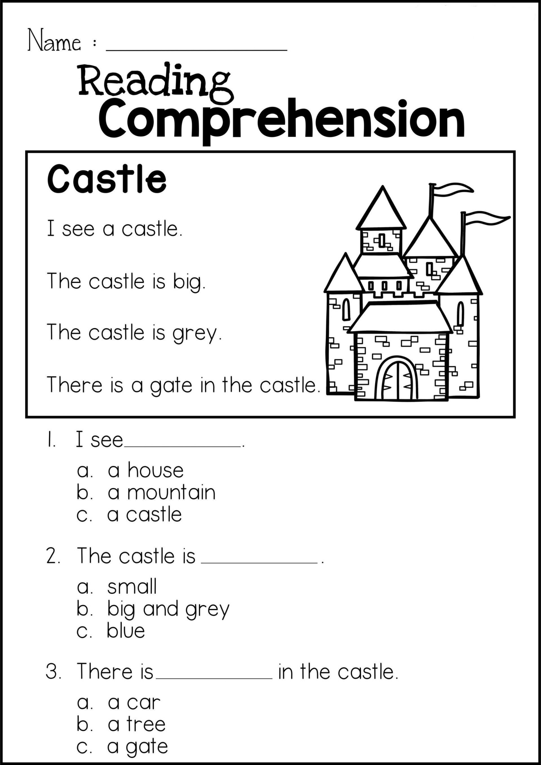 1St Grade English Worksheets - Best Coloring Pages For Kids for Free Reading Printables for 1st Grade