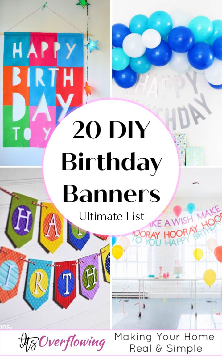 20 Diy Birthday Banner Ideas With Free Printable Templates | Diy with regard to Diy Birthday Banner Free Printable
