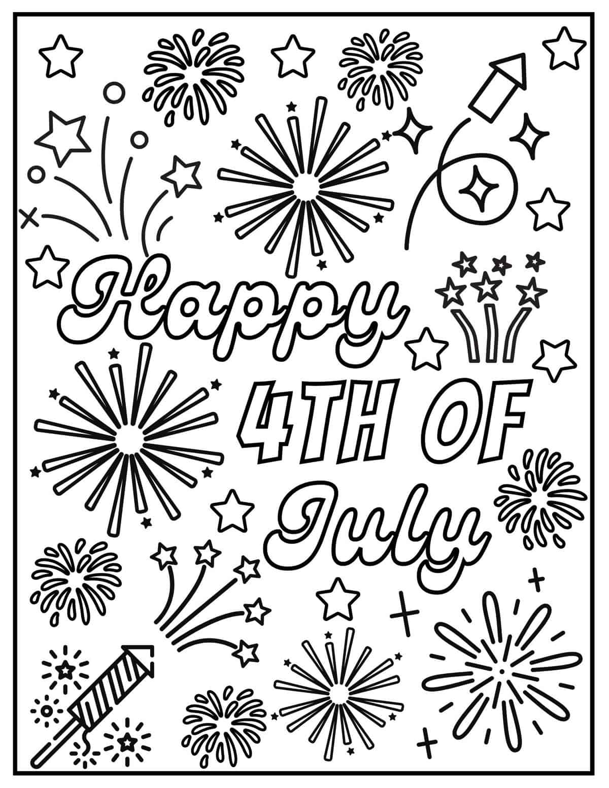 20 Free 4Th Of July Coloring Pages - Prudent Penny Pincher with regard to Free Printable 4Th Of July Coloring Pages