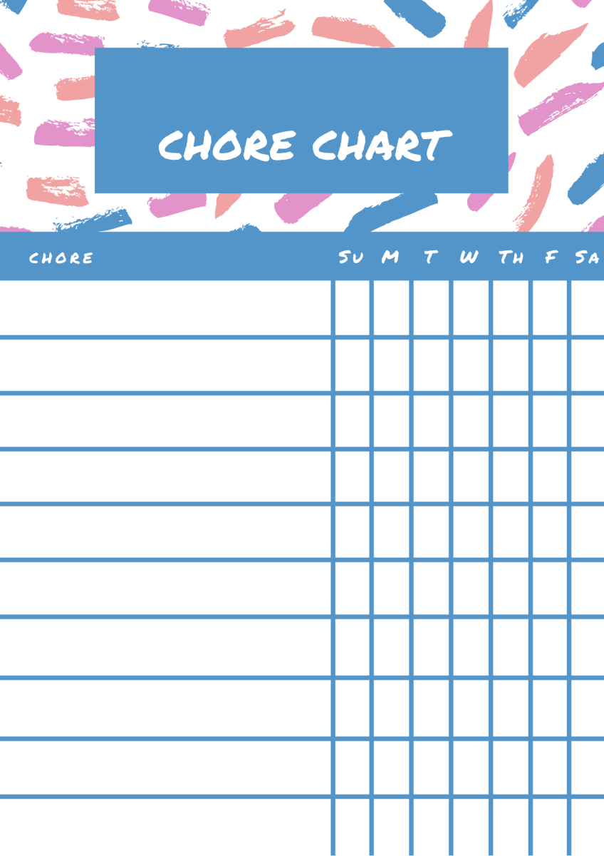 20+ Free Printable Chore Charts — Best Chore Charts To Download for Free Printable Teenage Chore Chart