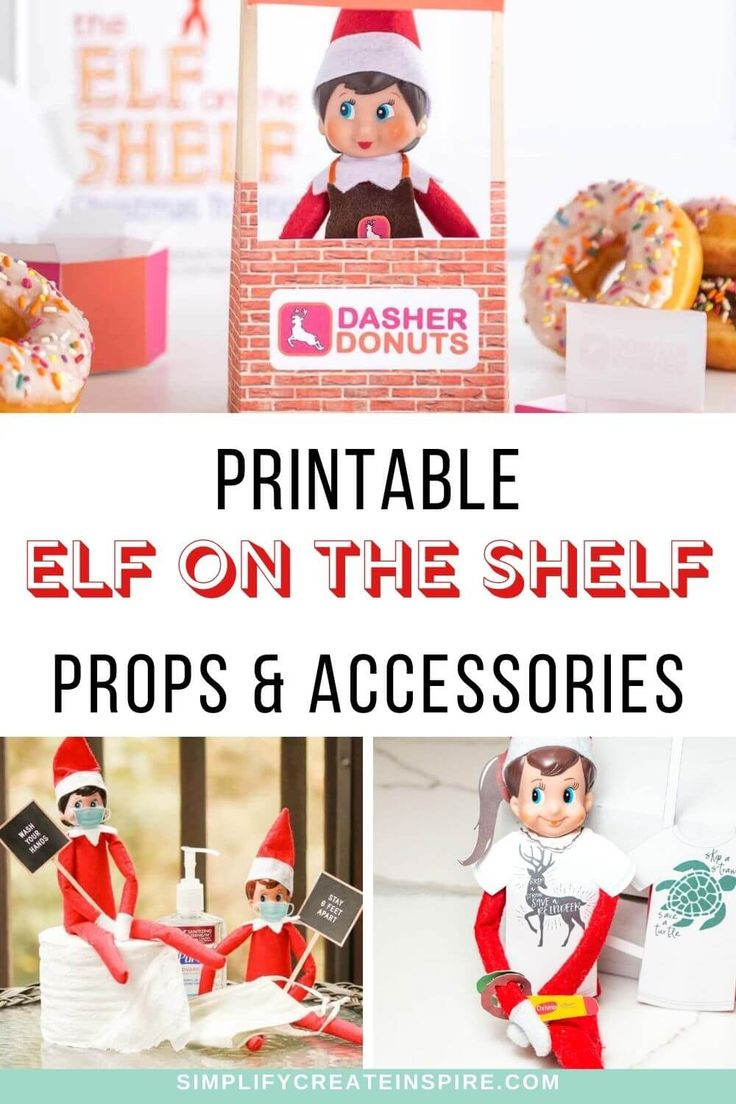 20 Free Printable Elf On The Shelf Props &amp;amp; Accessories | Elf On for Elf On The Shelf Free Printable Props