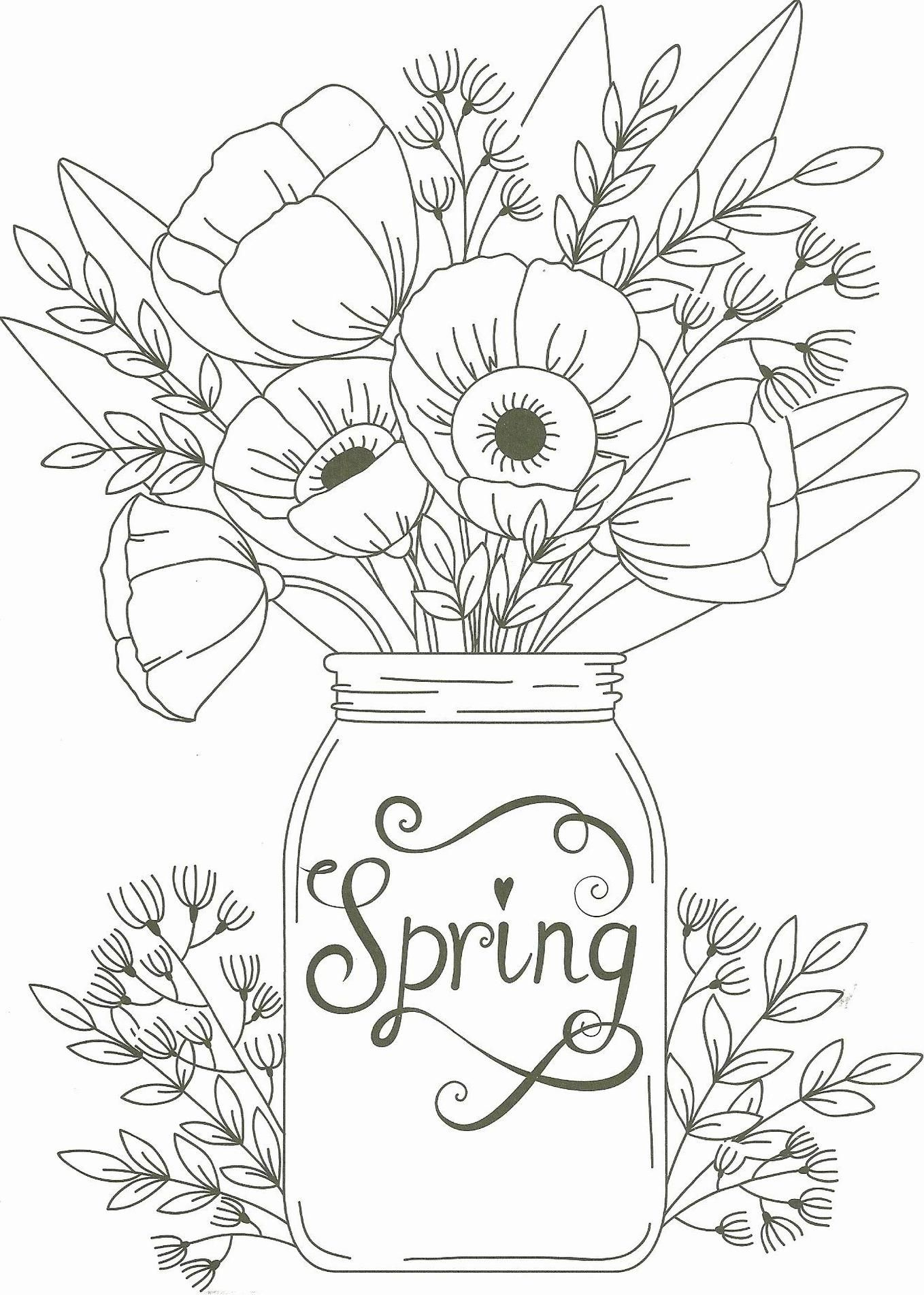 20+ Free Printable Spring Adult Coloring Pages - Everfreecoloring inside Free Printable Spring Coloring Pages For Adults