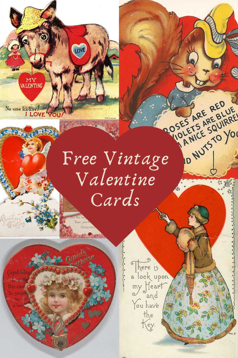 20 Free Printable Vintage Valentine Cards And Postcards - Picture pertaining to Free Printable Vintage Valentine Pictures