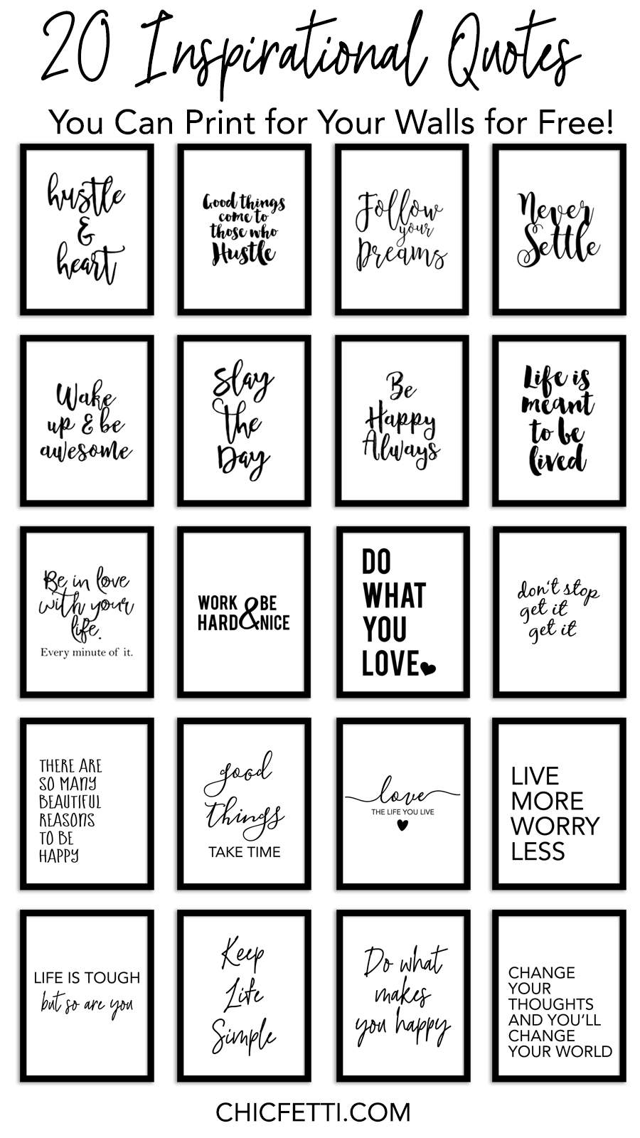 20 Inspirational Quotes You Can Print For Your Walls For Free intended for Free Printable Quote Stencils