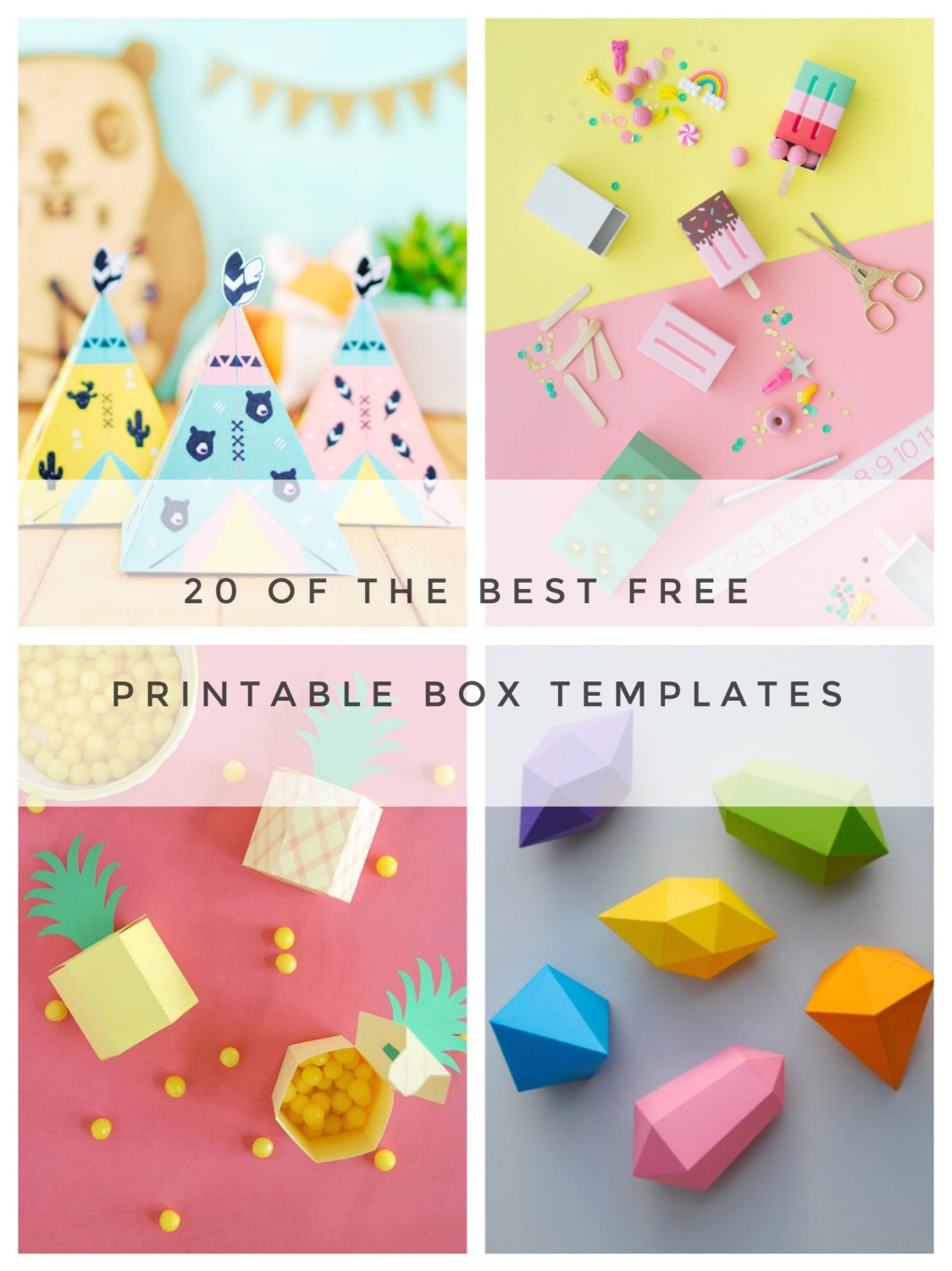 20 Of The Best Free Printable Box Templates within Box Templates Free Printable