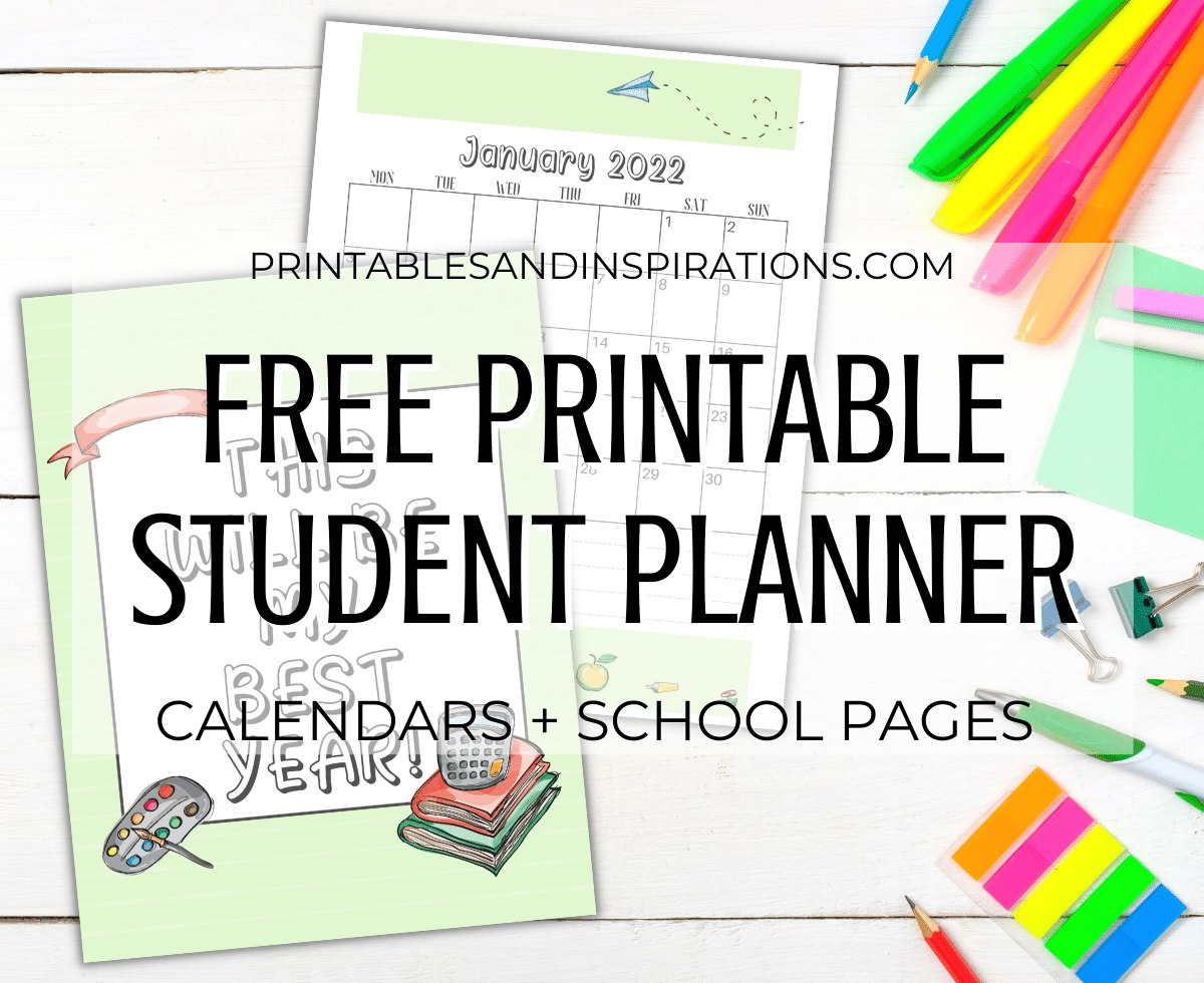 2023 2024 Free Student Binder Planner Printable - Printables And pertaining to Free Printable Student Planner 2025