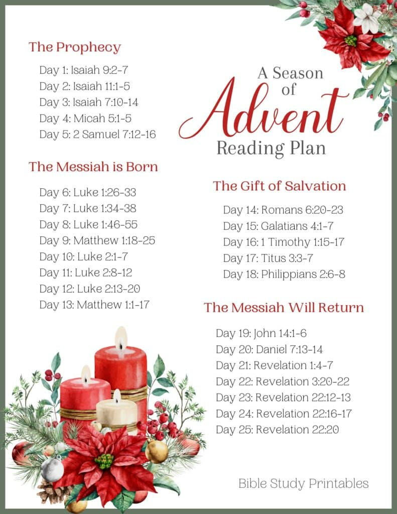 2023 Advent Bible Reading Plans For Families regarding Free Printable Advent Bible Study