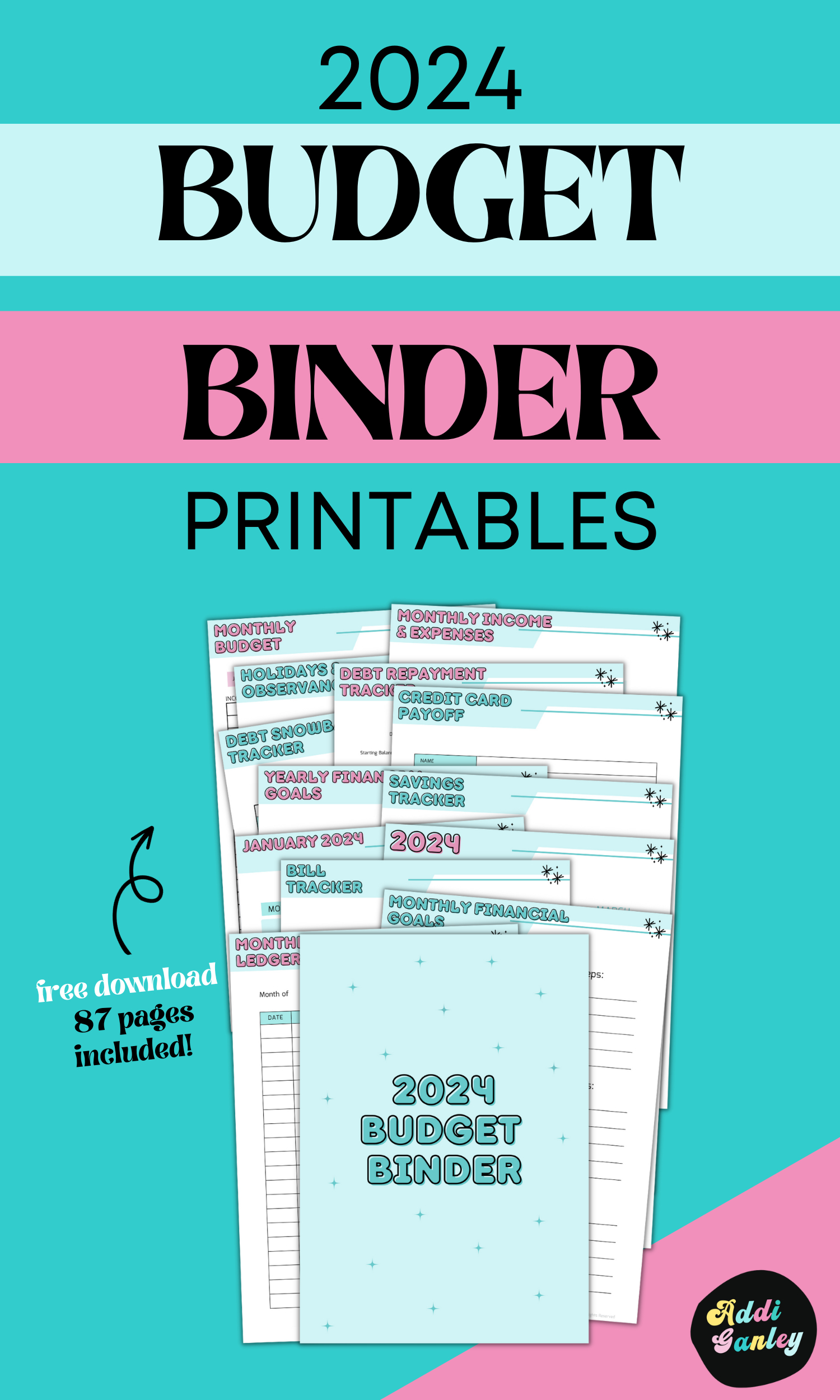 2024 Budget Binder Printables with regard to Free Printable Financial Binder