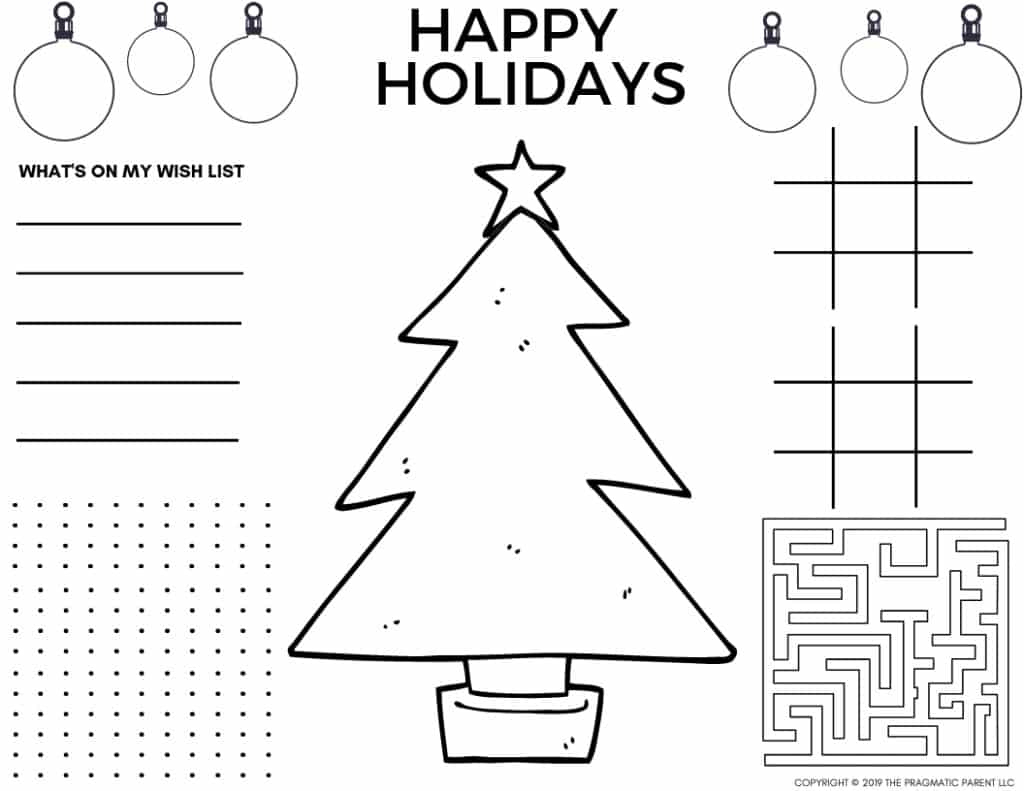 2024 - Cute Printable Christmas Coloring Pages &amp;amp; Christmas Placemats pertaining to Free Printable Christmas Coloring Pages And Activities