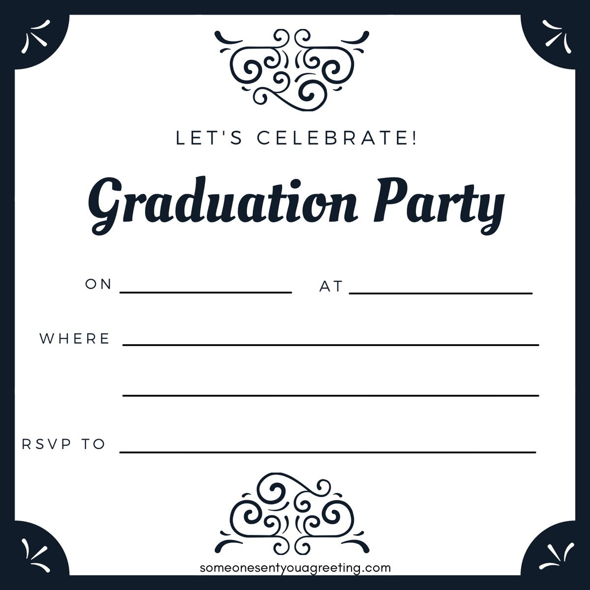 21 Free Printable Graduation Party Invitations - Someone with Free Printable Graduation Party Invitations