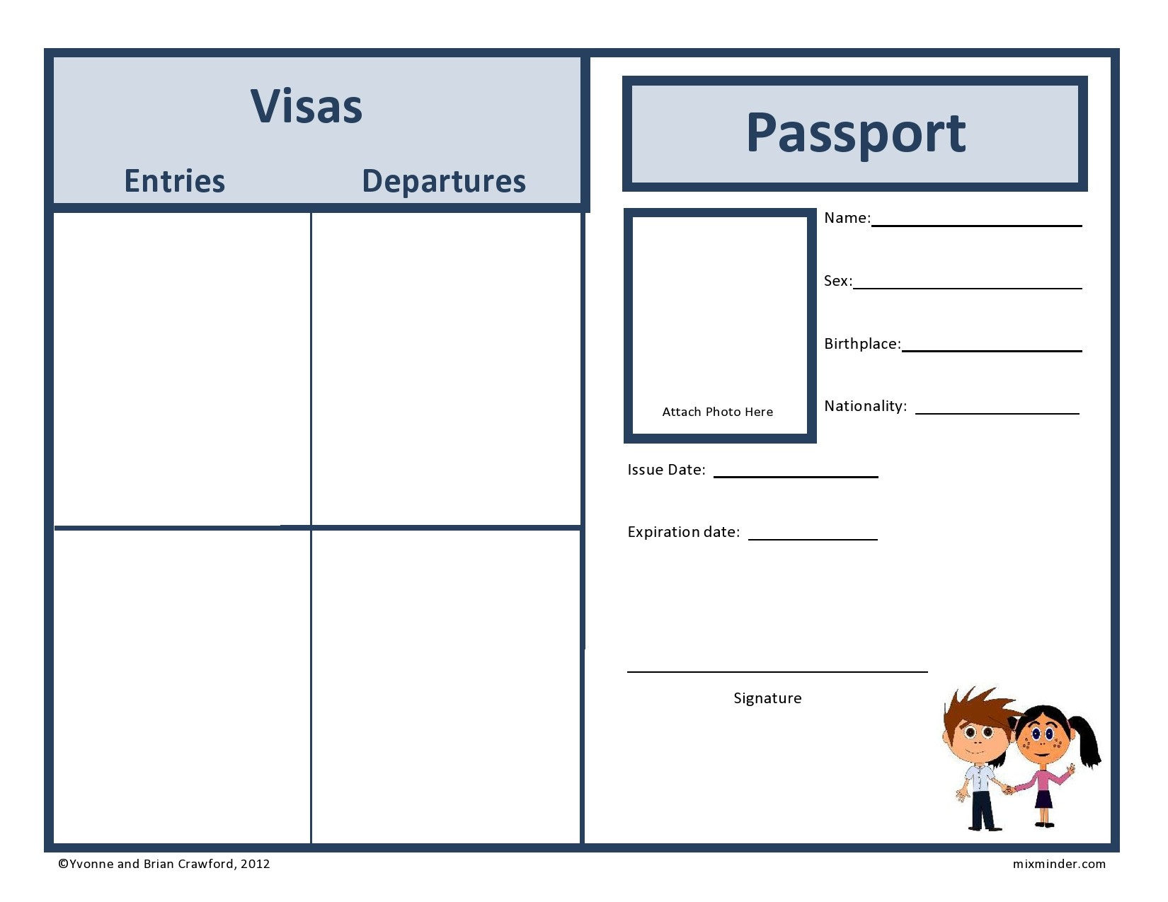 21 Us Passport Photo Templates (100% Free) ᐅ Templatelab in Free Printable Passport Template