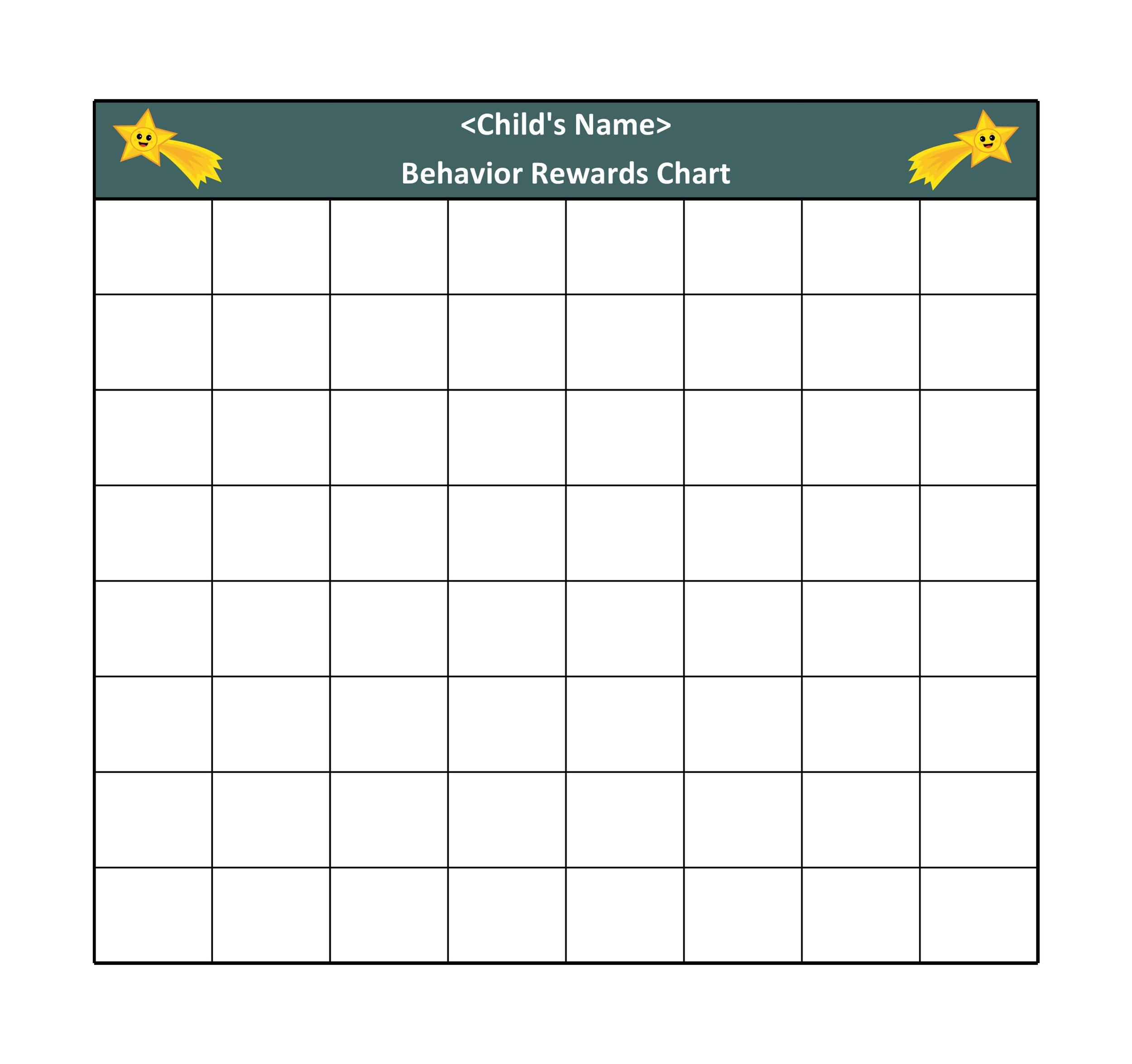 22 Printable Reward Charts For Kids (Pdf, Excel &amp; Word) | Reward throughout Free Printable Incentive Charts For School