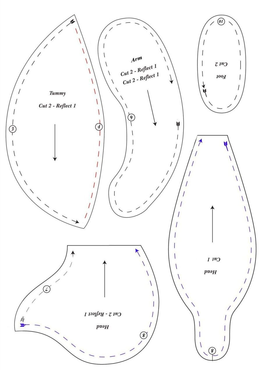 23+ Best Image Of Bear Sewing Pattern Bear Sewing Pattern Free throughout Free Printable Teddy Bear Clothes Patterns