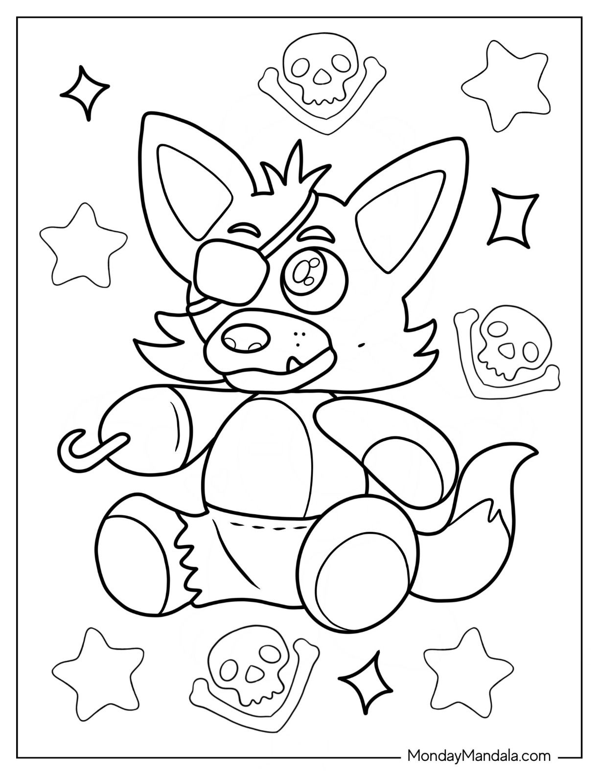 24 Five Nights At Freddie&amp;#039;S Coloring Pages (Free Pdf Printables within Five Nights At Freddy&amp;amp;#039;S Free Printables