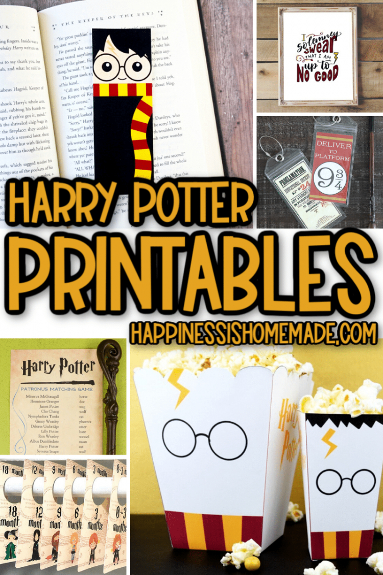 25+ Free Harry Potter Printables - Happiness Is Homemade throughout Free Harry Potter Printables