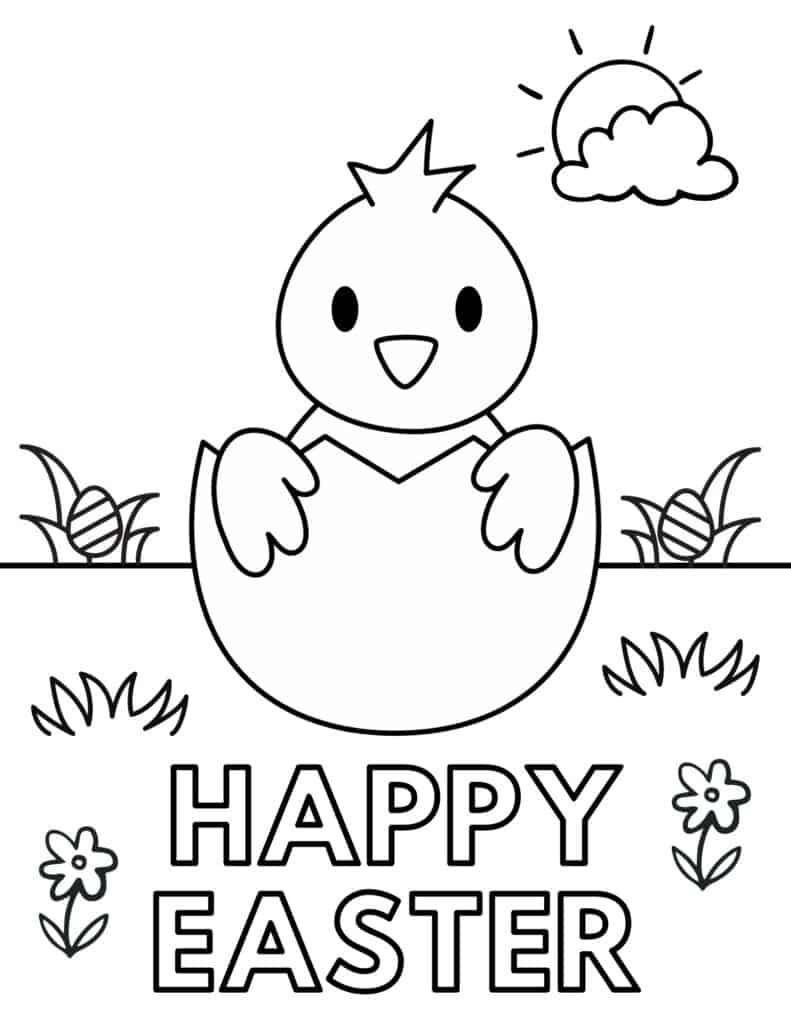 25 Free Printable Easter Coloring Pages For Kids - Prudent Penny regarding Free Printable Easter Coloring Pages for Toddlers