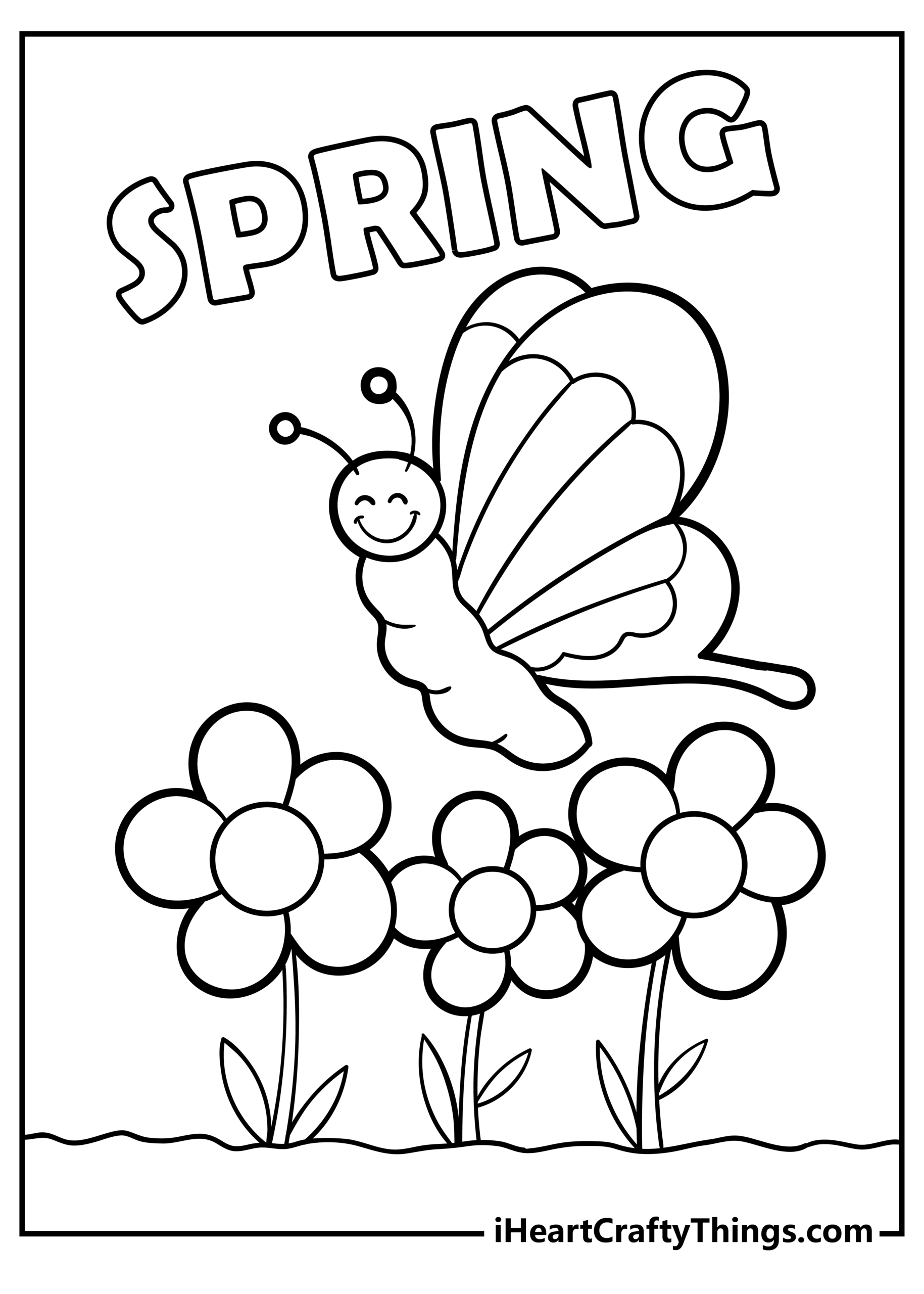 27 Spring Coloring Pages 2024 (100% Free Printables) intended for Free Printable Spring Pictures to Color